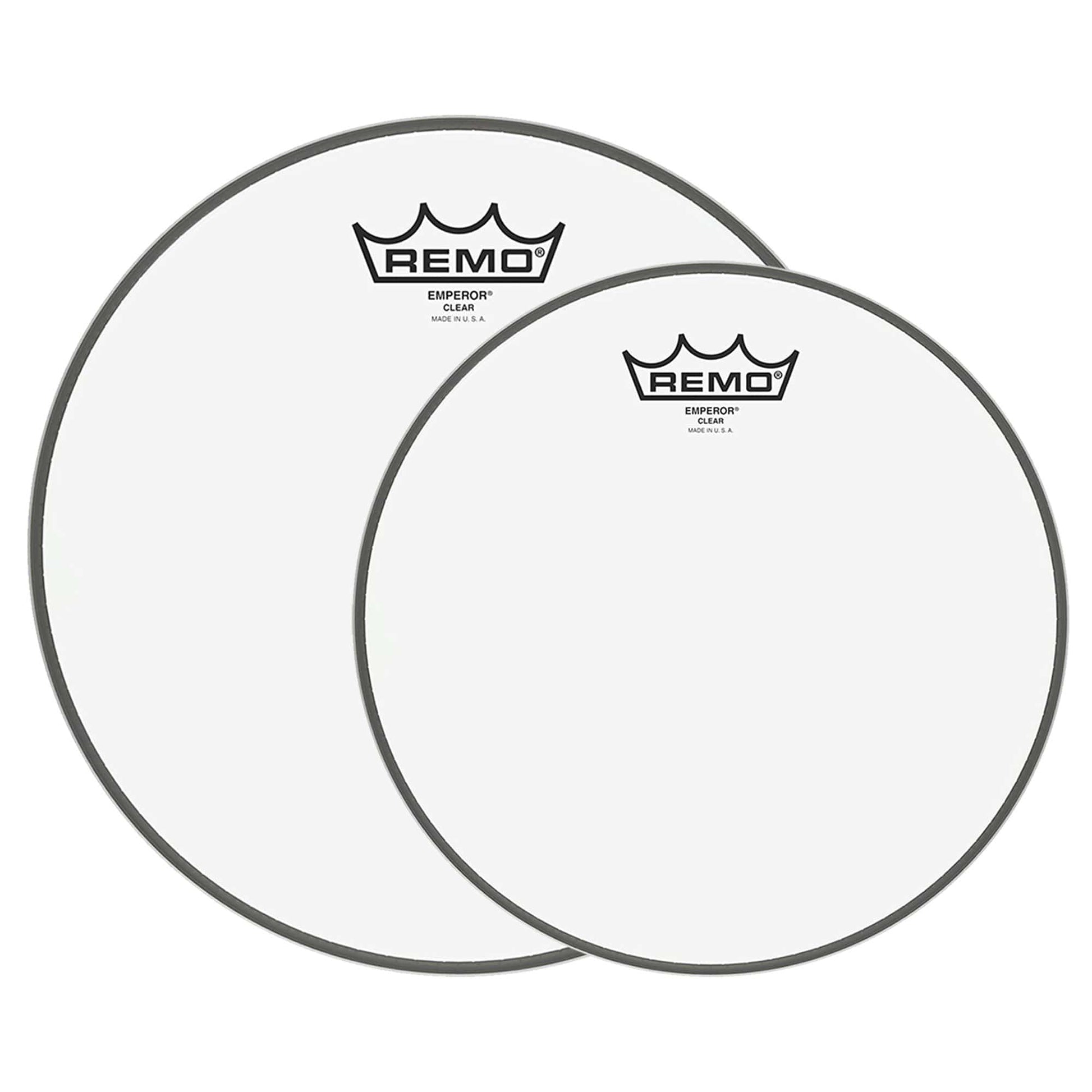 Remo 12/16" Emperor Clear Drumhead (2 Pack Bundle) Drums and Percussion / Parts and Accessories / Heads