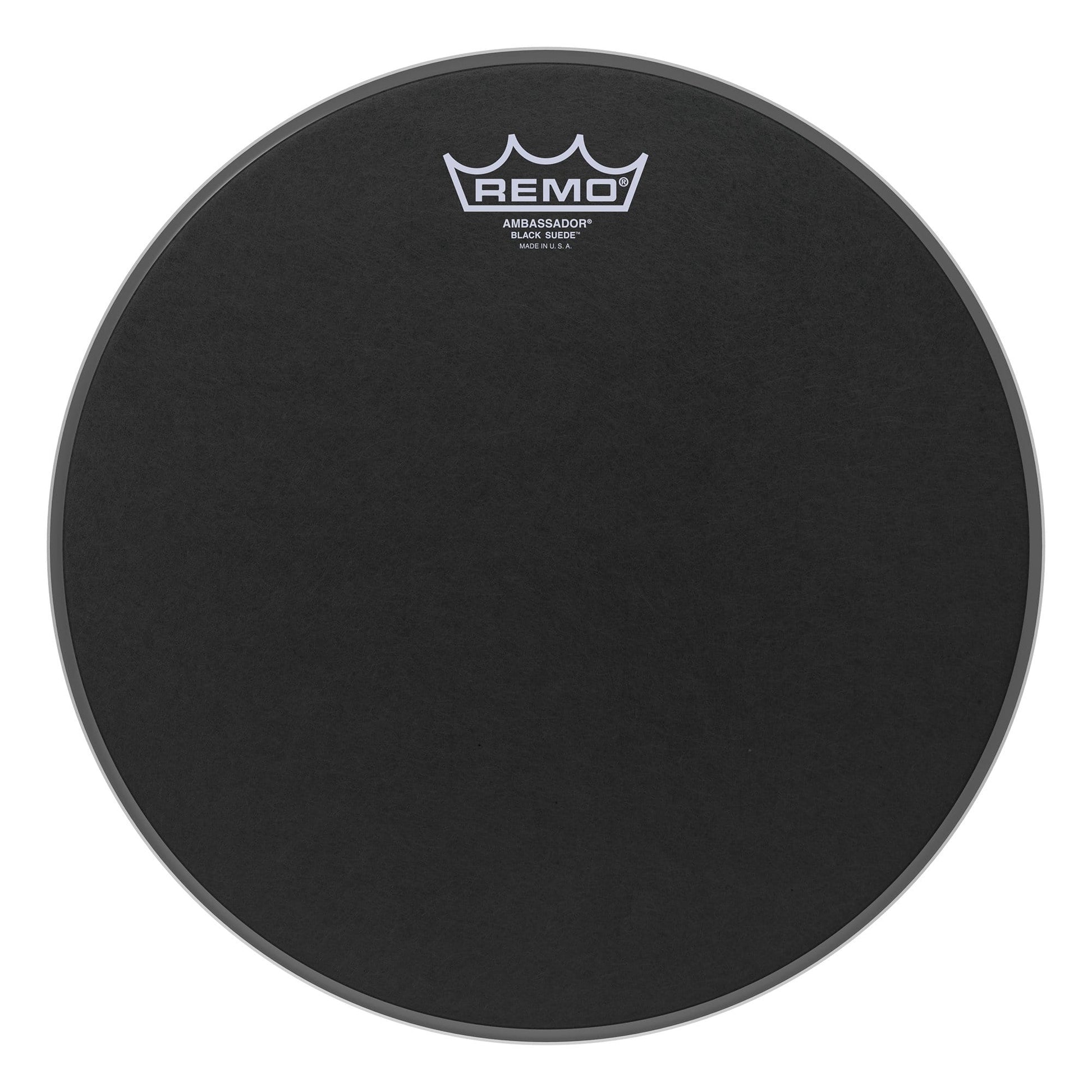 Remo 12" Ambassador Black Suede Drumhead Drums and Percussion / Parts and Accessories / Heads