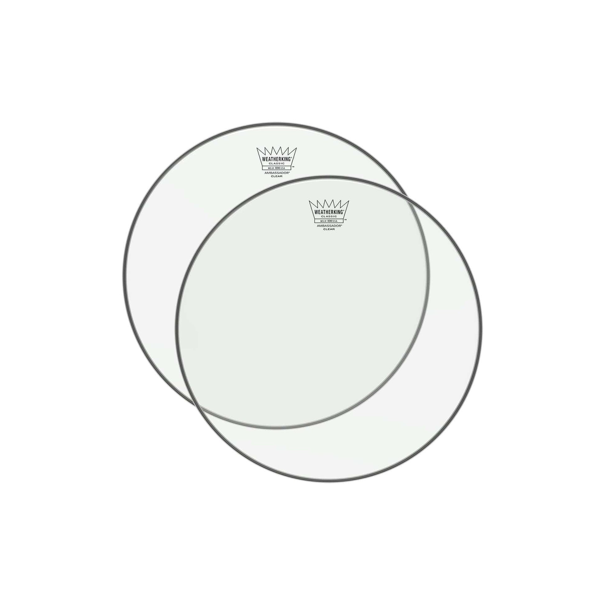 Remo 12" Ambassador Classic Clear Drumhead (2 Pack Bundle) Drums and Percussion / Parts and Accessories / Heads