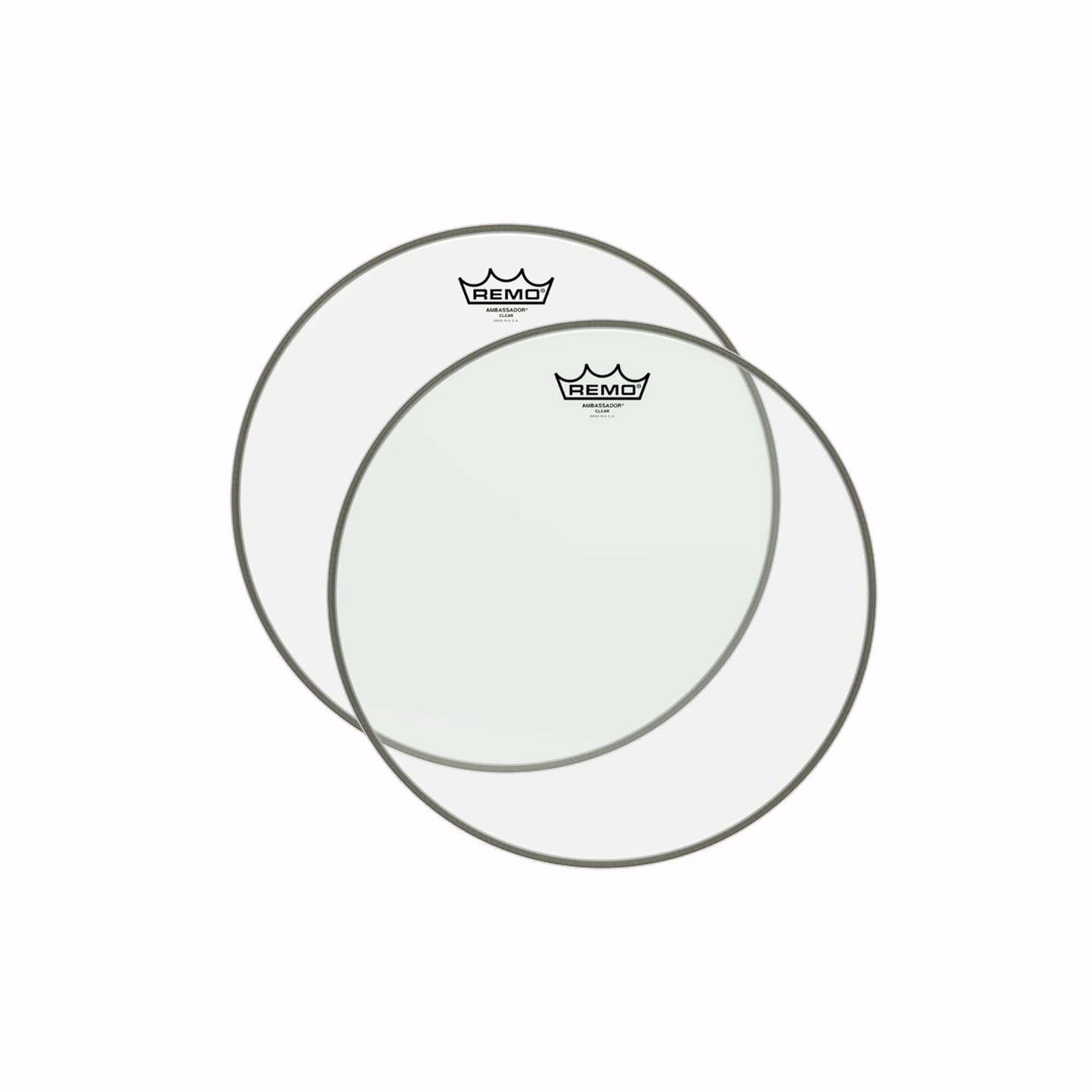 Remo 12" Ambassador Clear Drumhead Premier Sized (2 Pack Bundle) Drums and Percussion / Parts and Accessories / Heads