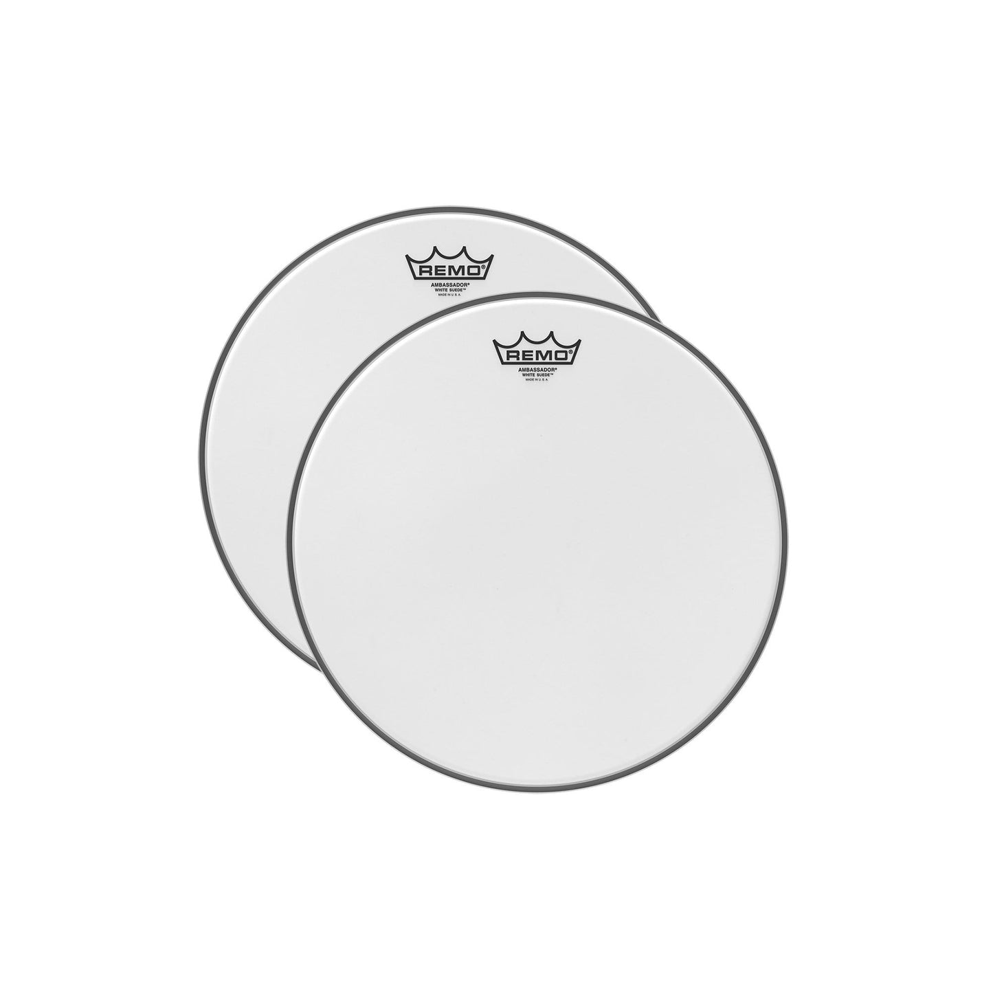 Remo 12" Ambassador White Suede Drumhead (2 Pack Bundle) Drums and Percussion / Parts and Accessories / Heads
