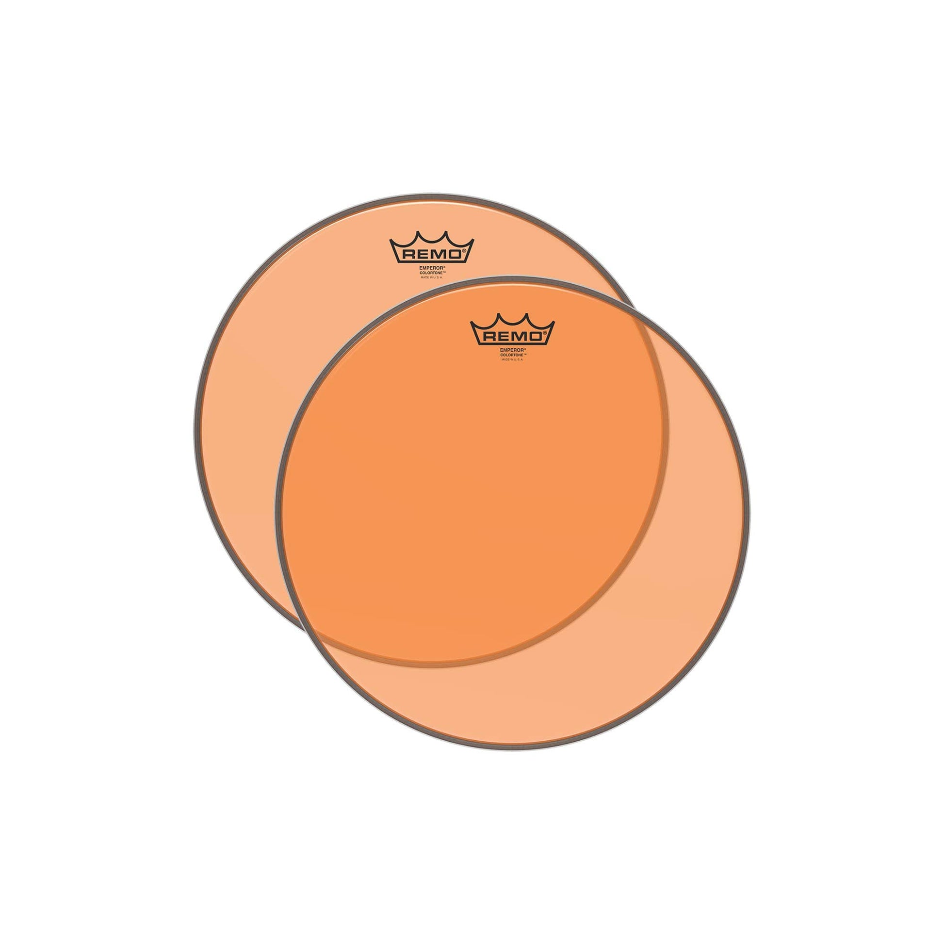 Remo 12" Emperor Colortone Orange Drumhead (2 Pack Bundle) Drums and Percussion / Parts and Accessories / Heads