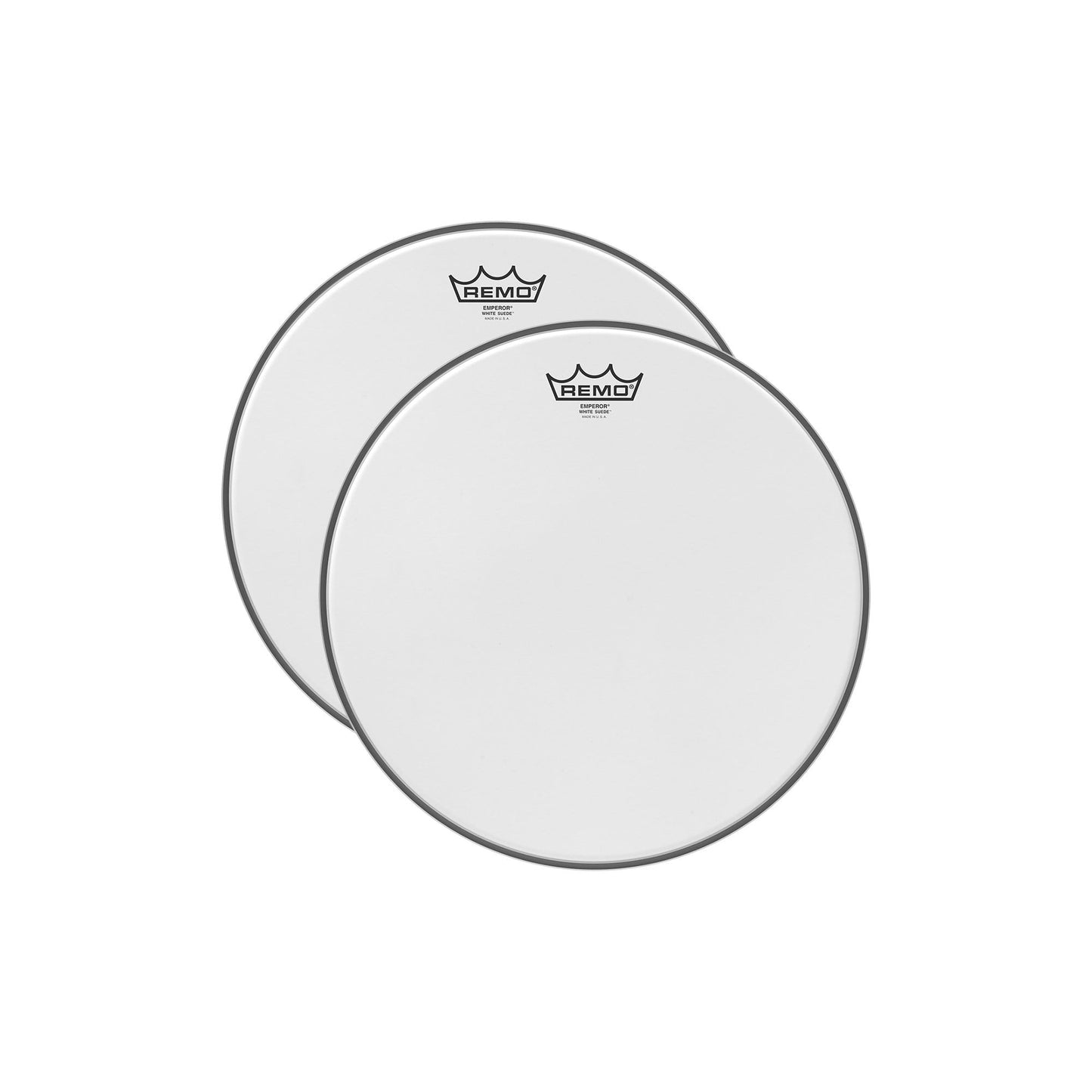 Remo 12" Emperor White Suede Drumhead (2 Pack Bundle) Drums and Percussion / Parts and Accessories / Heads