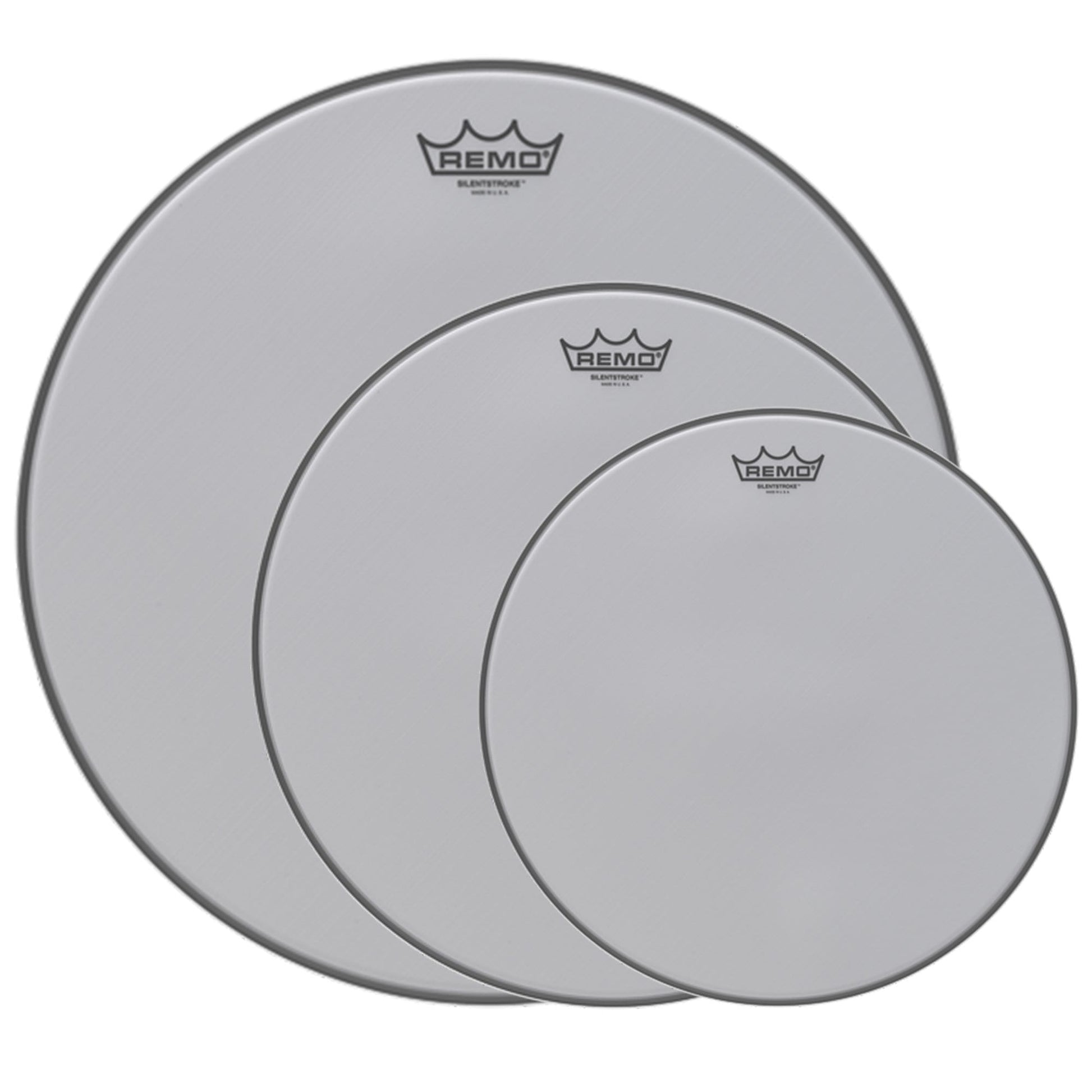 Remo 13/16/22" Silentstroke Drumhead (3 Pack Bundle) Drums and Percussion / Parts and Accessories / Heads