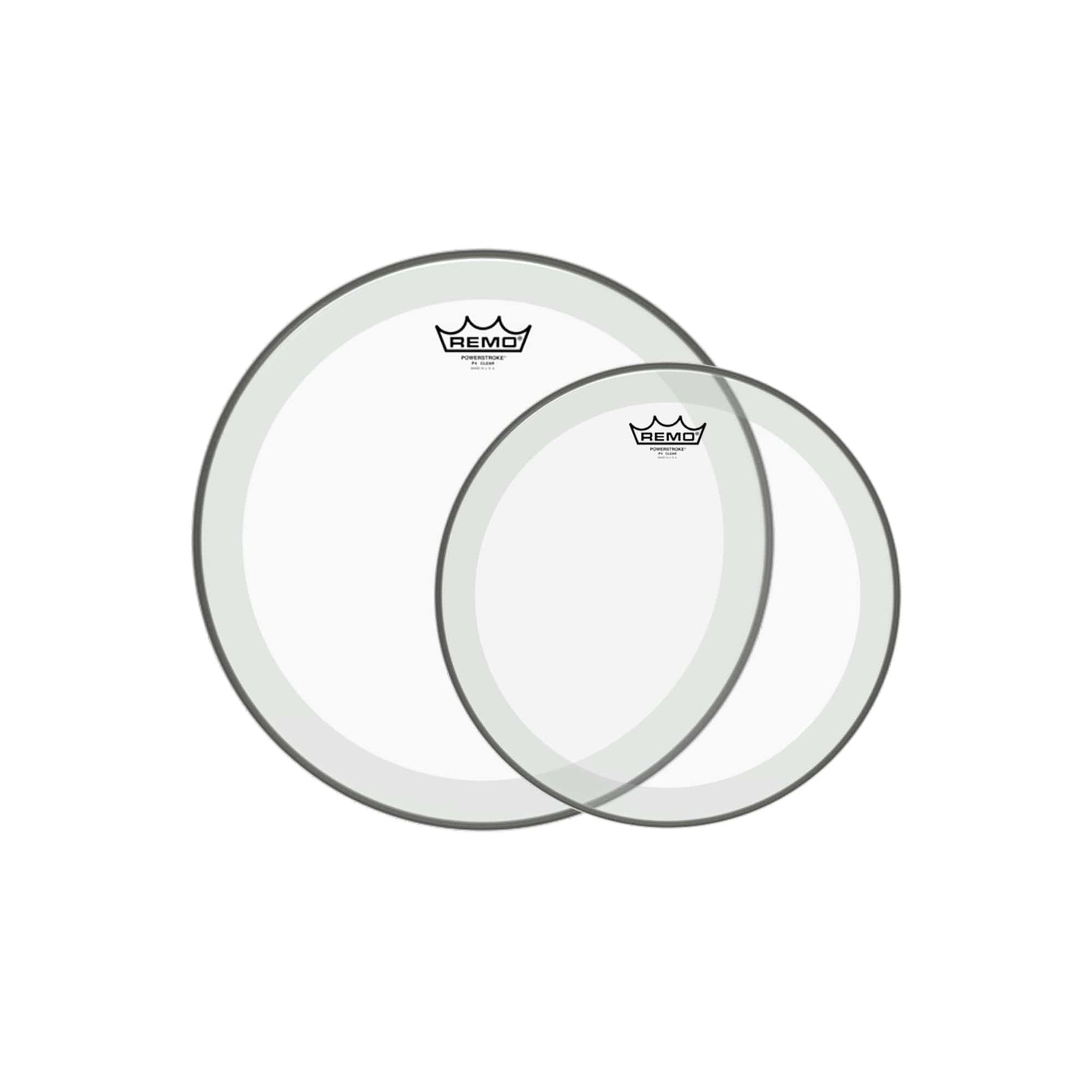 Remo 13/16" Powerstroke 4 Clear Drumhead (2 Pack Bundle) Drums and Percussion / Parts and Accessories / Heads