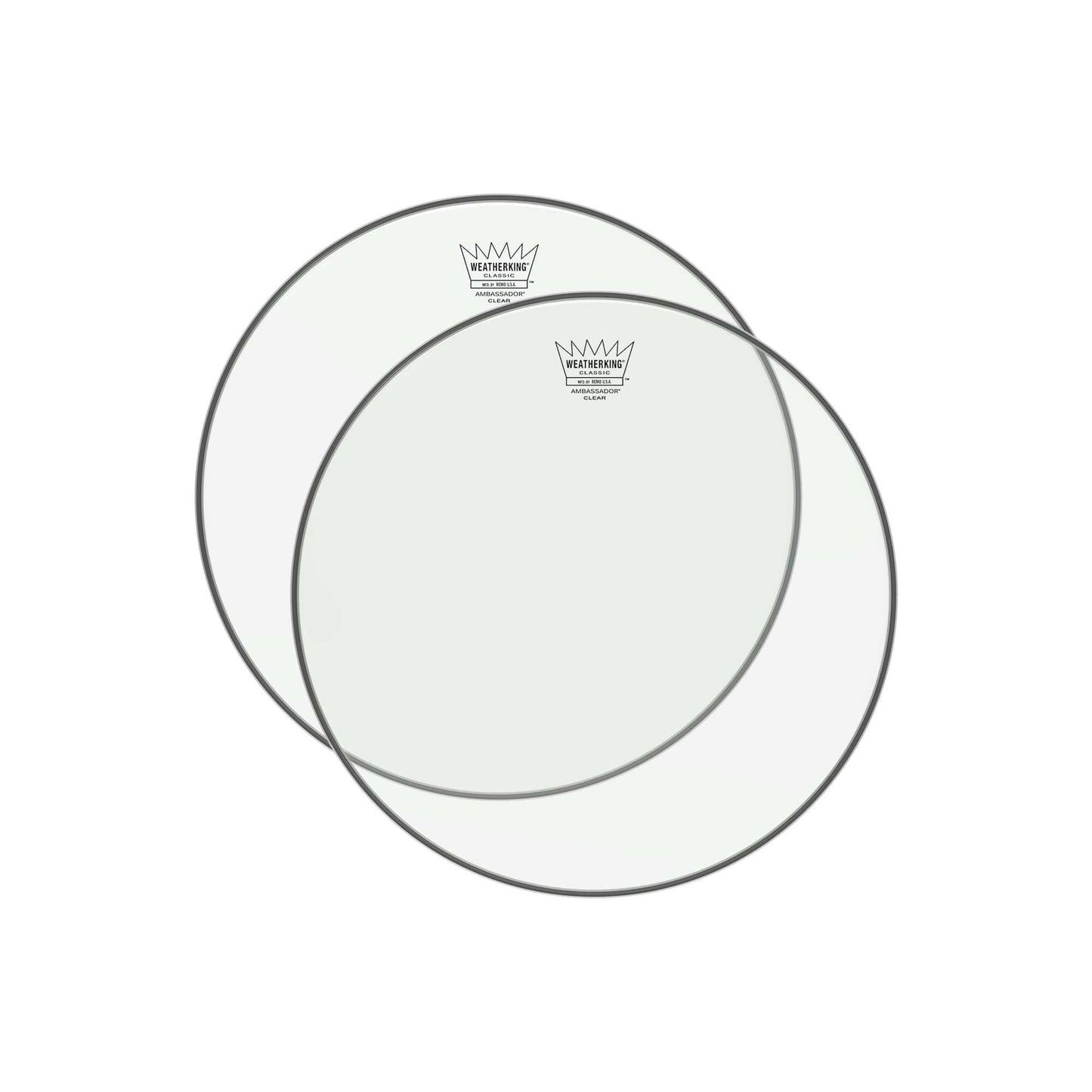 Remo 13" Ambassador Classic Clear Drumhead (2 Pack Bundle) Drums and Percussion / Parts and Accessories / Heads