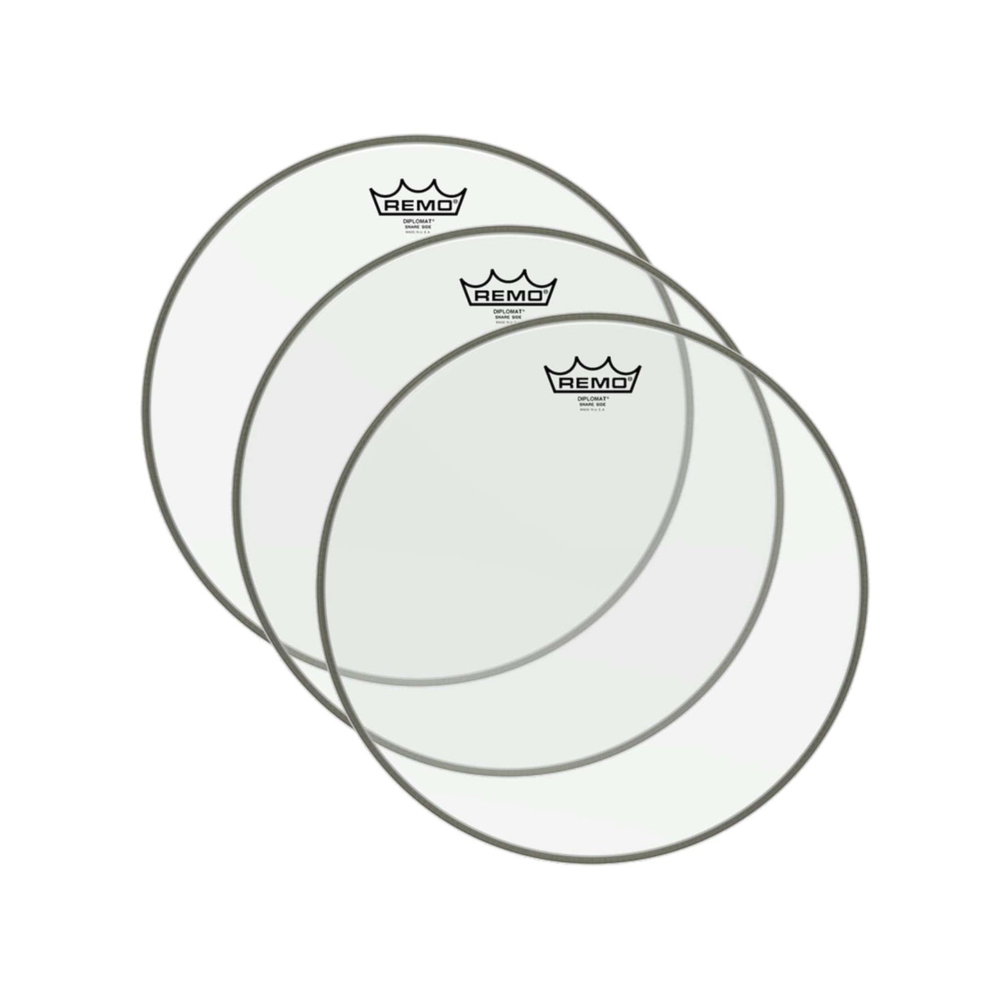 Remo 13" Diplomat Hazy Snare Side Drumhead (3 Pack Bundle) Drums and Percussion / Parts and Accessories / Heads
