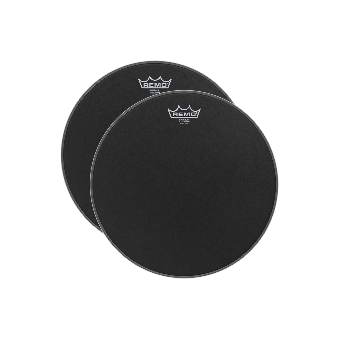 Remo 13" Emperor Black Suede Drumhead (2 Pack Bundle) Drums and Percussion / Parts and Accessories / Heads