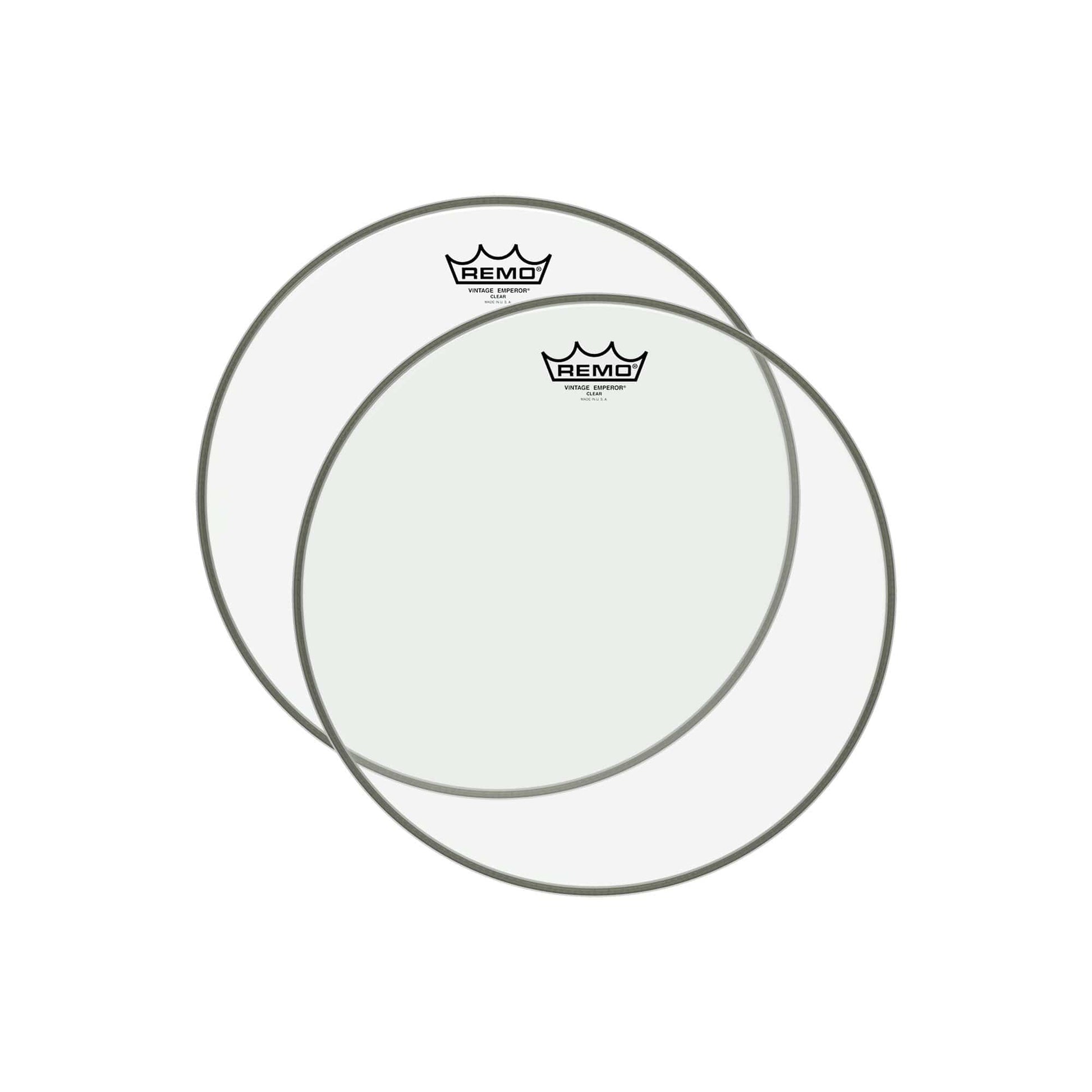 Remo 13" Emperor Vintage Clear Drumhead (2 Pack Bundle) Drums and Percussion / Parts and Accessories / Heads