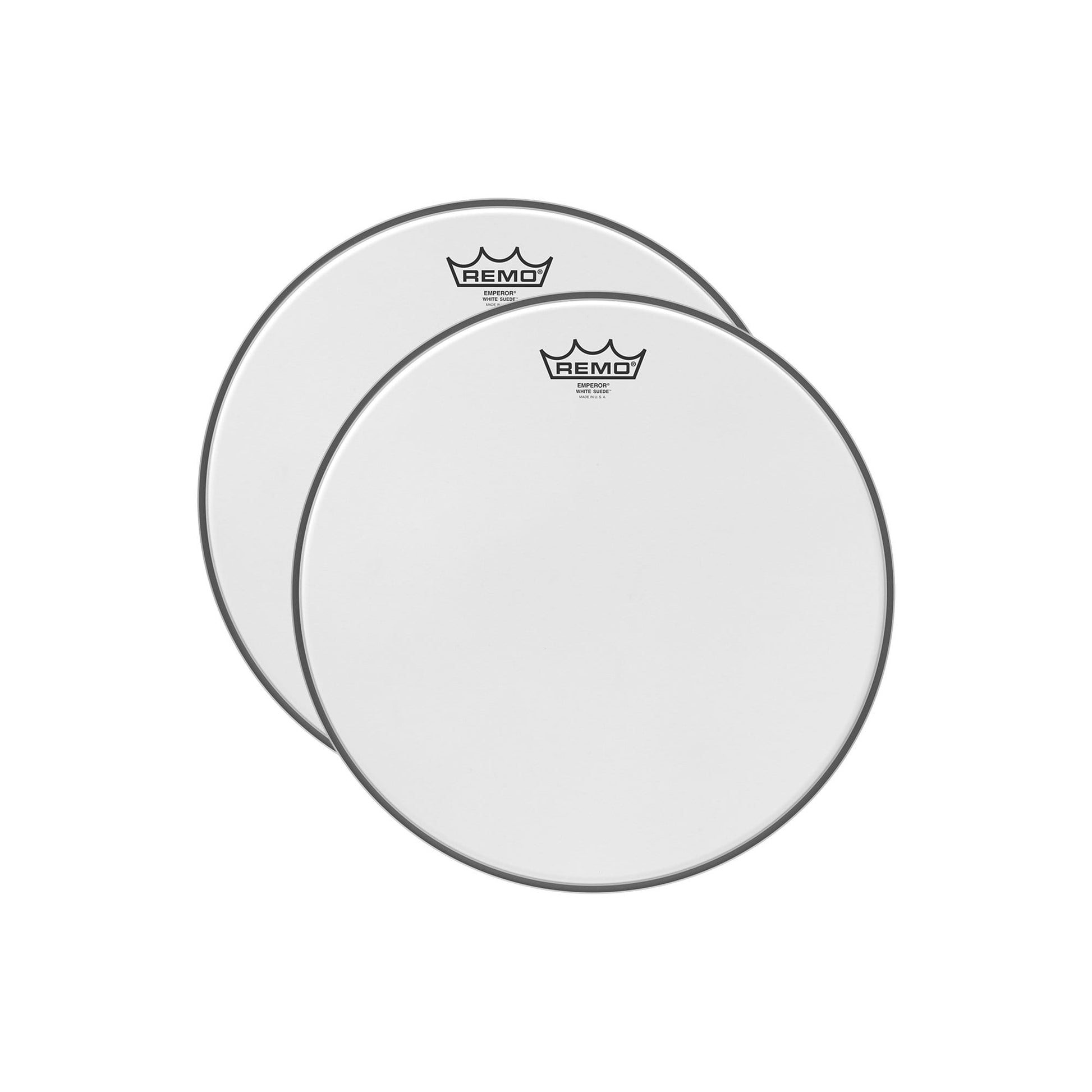 Remo 13" Emperor White Suede Drumhead (2 Pack Bundle) Drums and Percussion / Parts and Accessories / Heads