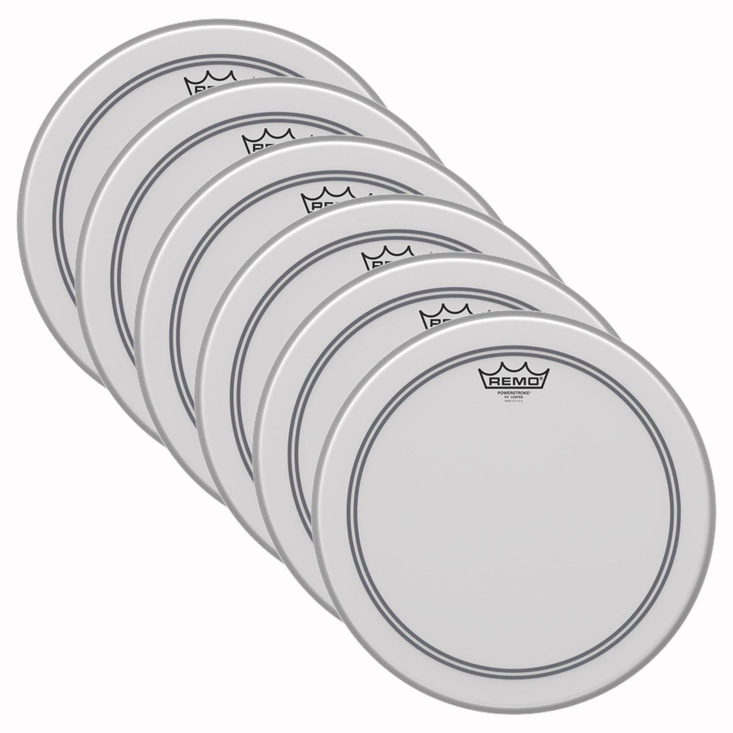 Remo 13" Powerstroke 3 Coated Drumhead (5 Pack Bundle) Drums and Percussion / Parts and Accessories / Heads