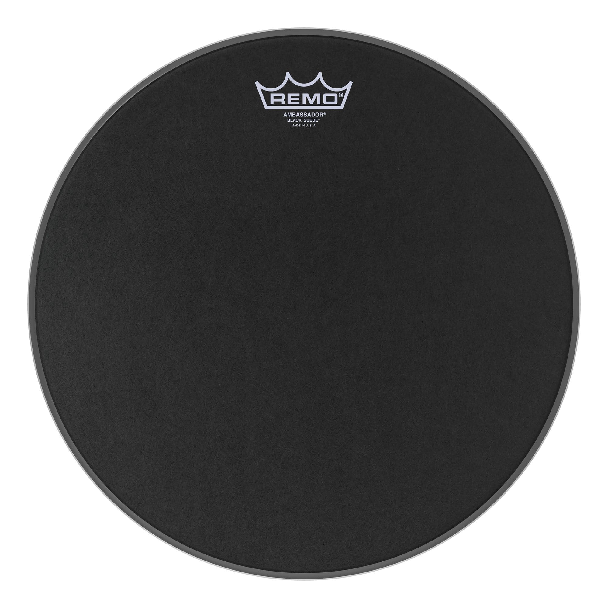 Remo 14" Ambassador Black Suede Drumhead Chicago Music Exchange