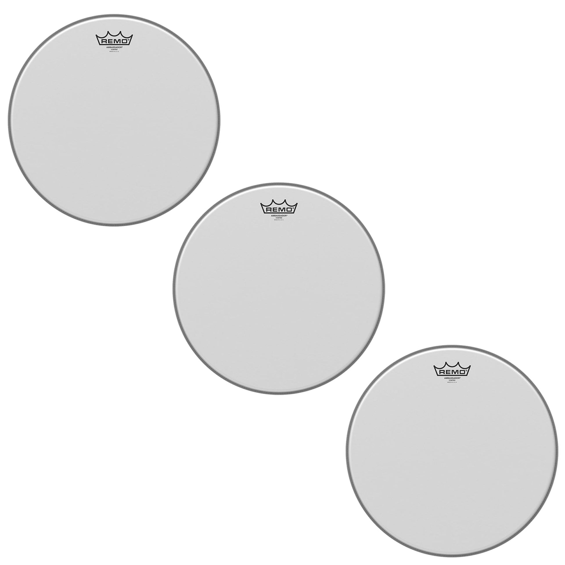 Remo 14" Ambassador Coated Drumhead (3 Pack Bundle) Drums and Percussion / Parts and Accessories / Heads