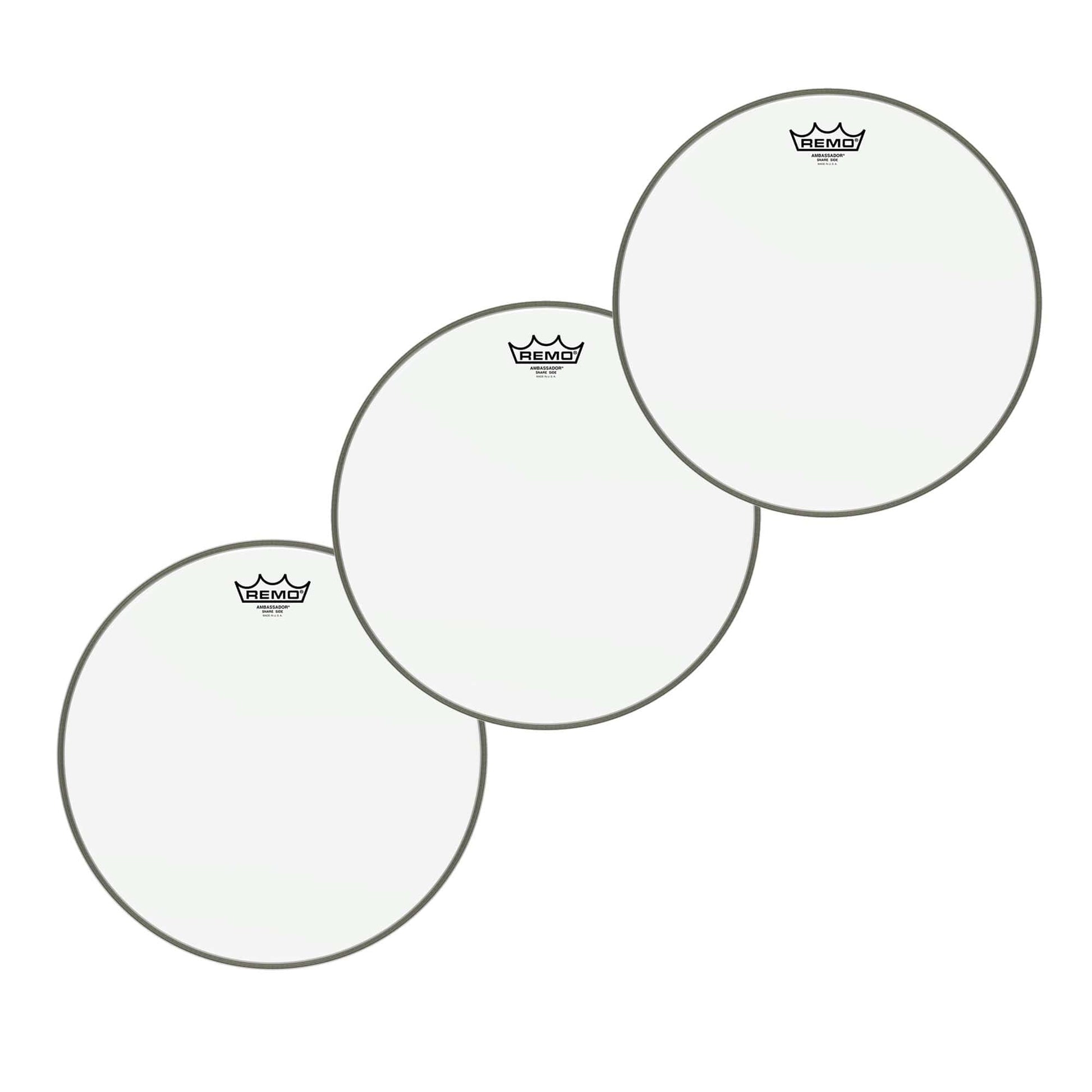Remo 14" Ambassador Hazy Snare Side Drumhead (3 Pack Bundle) Drums and Percussion / Parts and Accessories / Heads