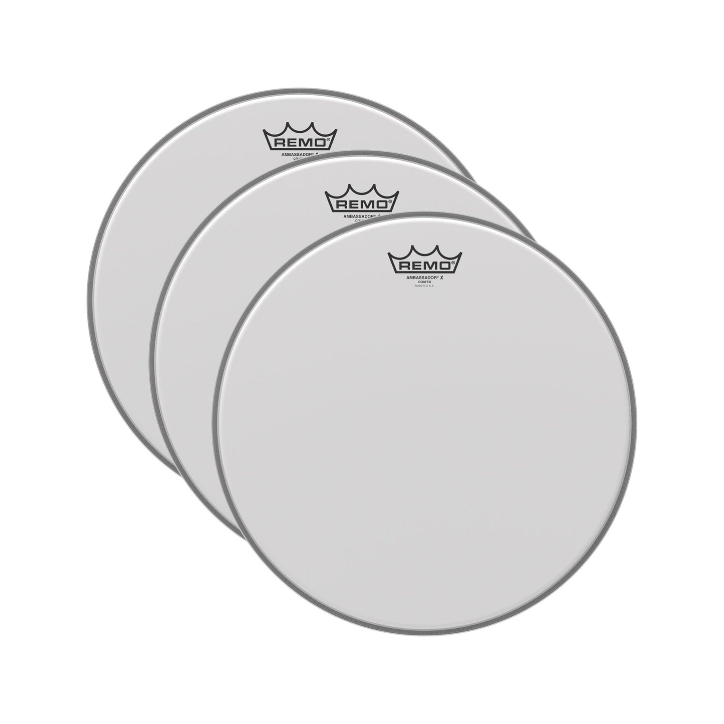 Remo 14" Ambassador X Coated Drumhead (3 Pack Bundle) Drums and Percussion / Parts and Accessories / Heads