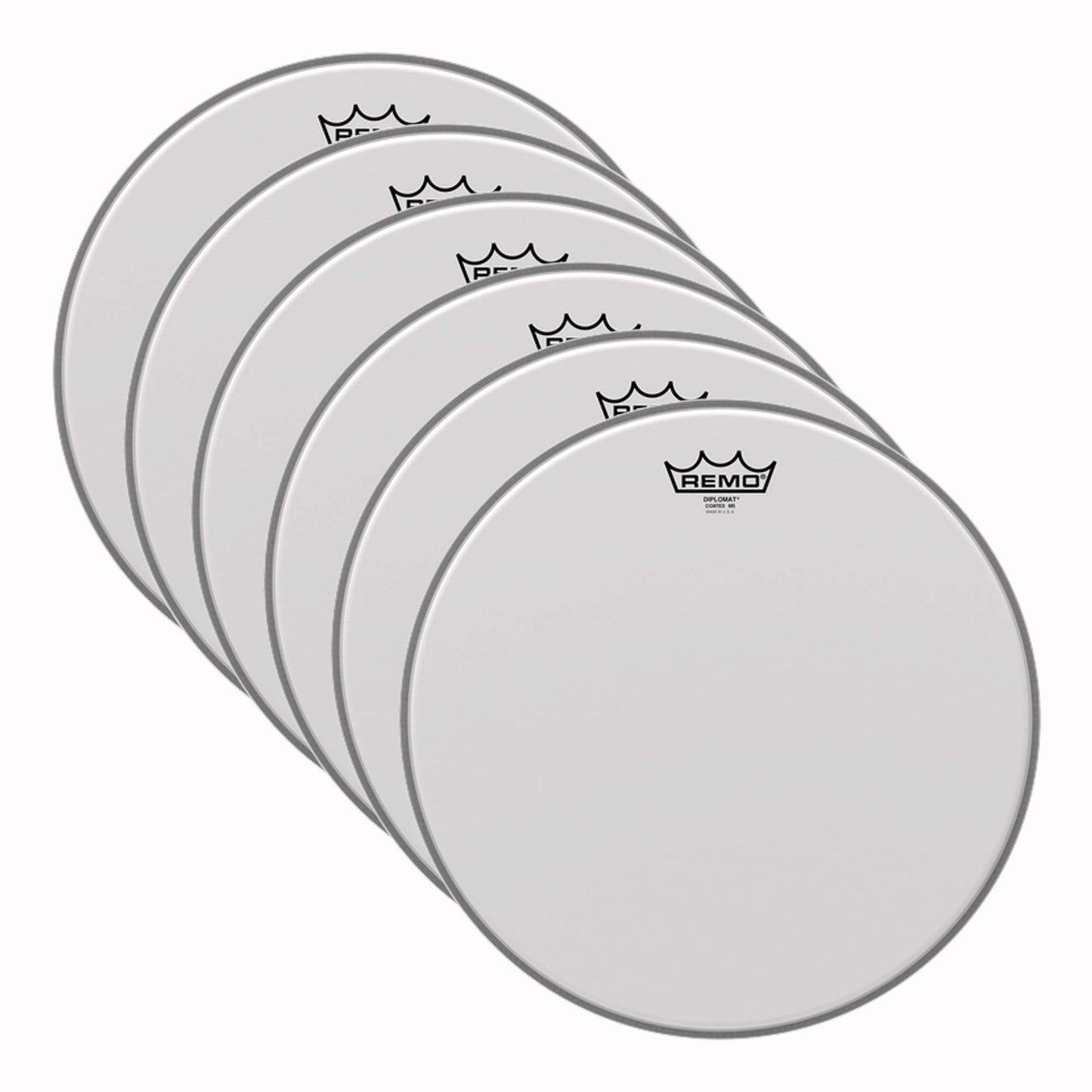 Remo 14" Diplomat Coated M5 Thin Snare Drumhead (6 Pack Bundle) Drums and Percussion / Parts and Accessories / Heads