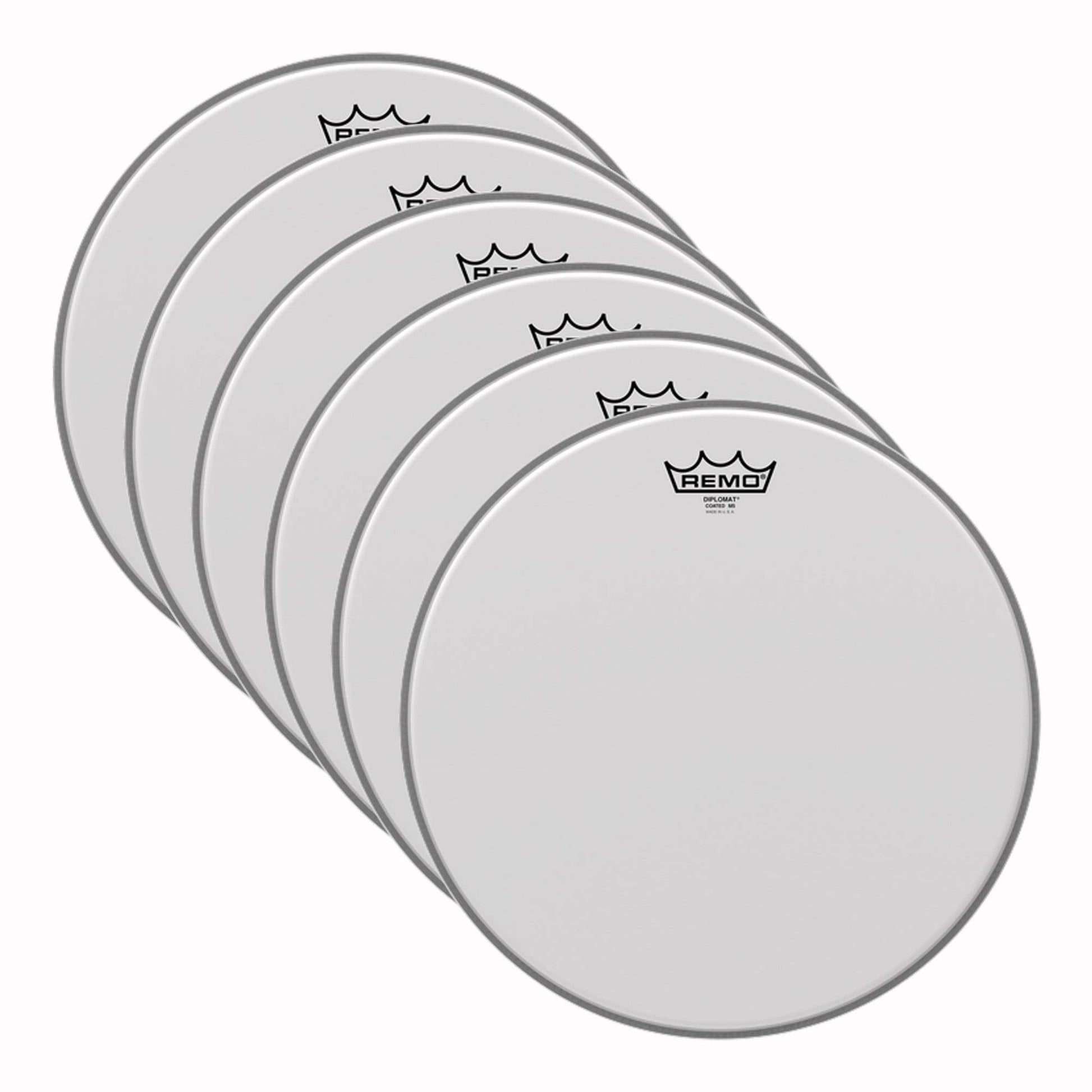Remo 14" Diplomat Coated M5 Thin Snare Drumhead (6 Pack Bundle) Drums and Percussion / Parts and Accessories / Heads
