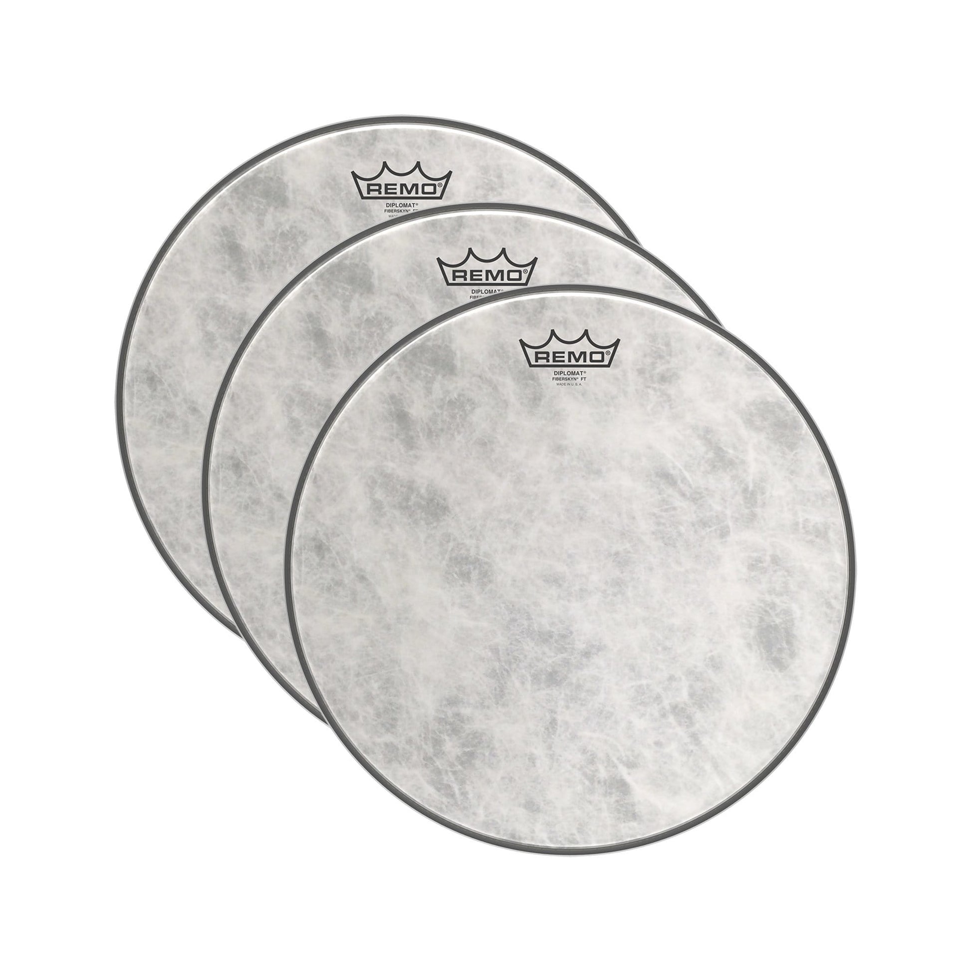 Remo 14" Diplomat Fiberskyn Classic Drumhead (3 Pack Bundle) Drums and Percussion / Parts and Accessories / Heads