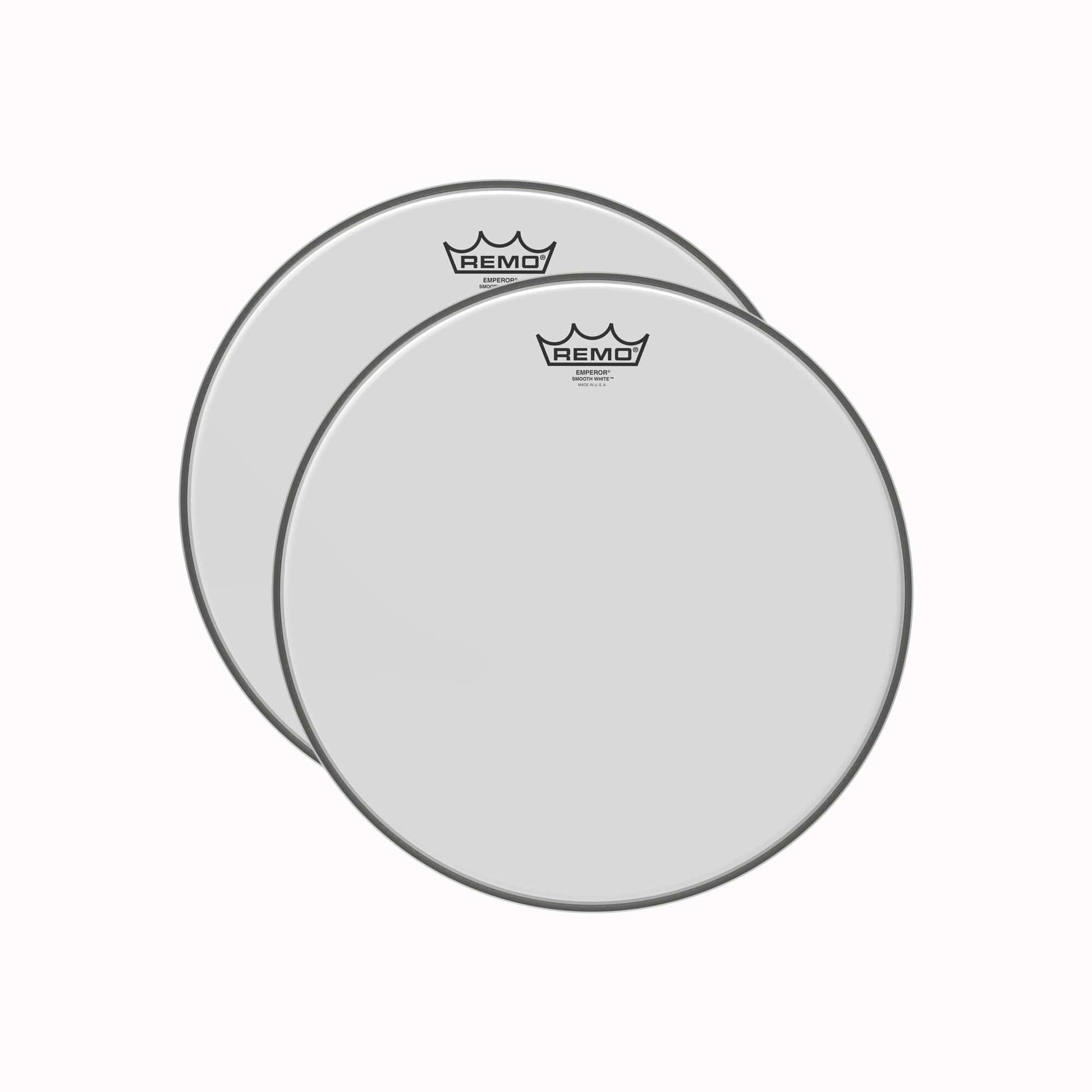 Remo 14" Emperor Coated Smooth White Drumhead (2 Pack Bundle) Drums and Percussion / Parts and Accessories / Heads