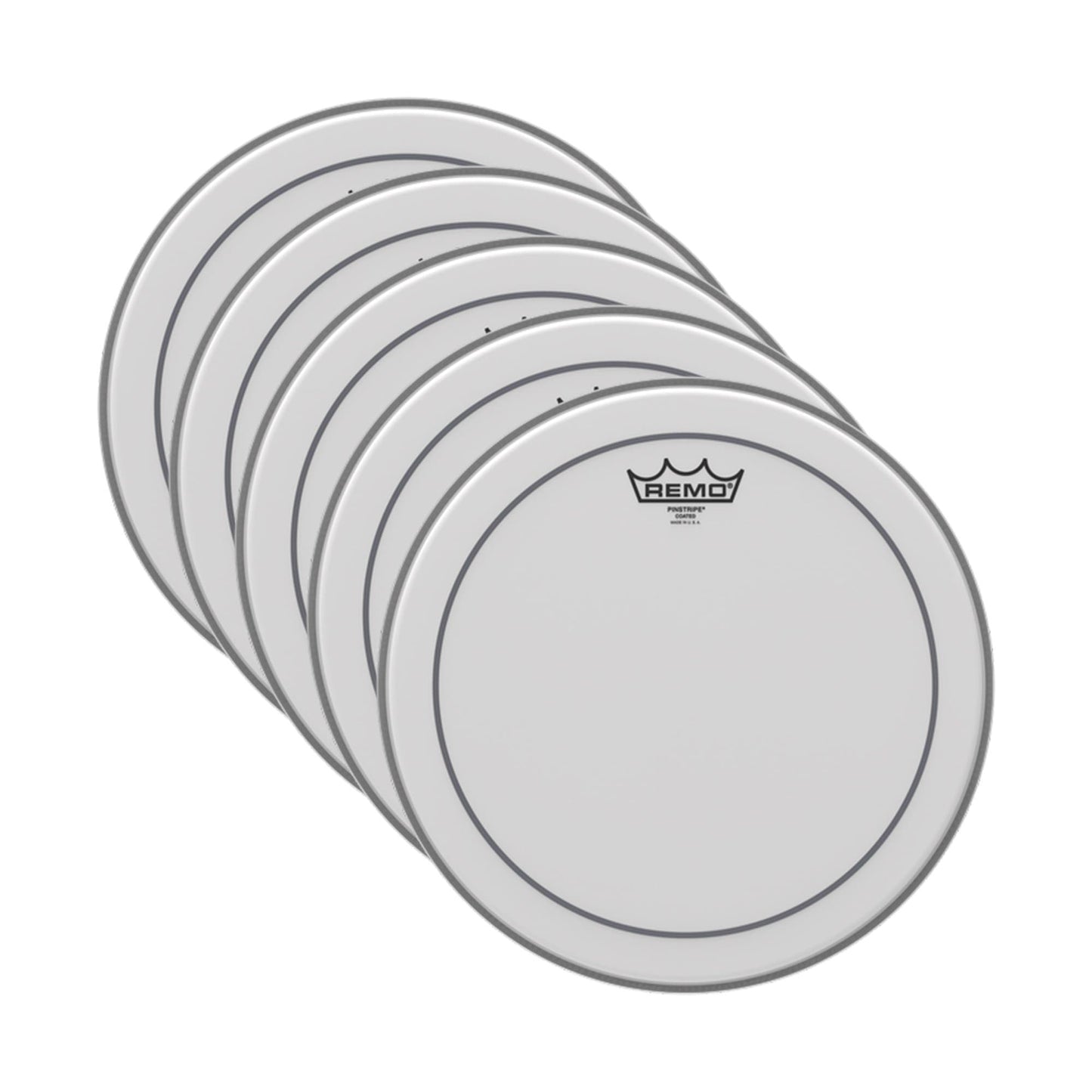 Remo 14" Pinstripe Coated Drumhead (5 Pack Bundle) Drums and Percussion / Parts and Accessories / Heads