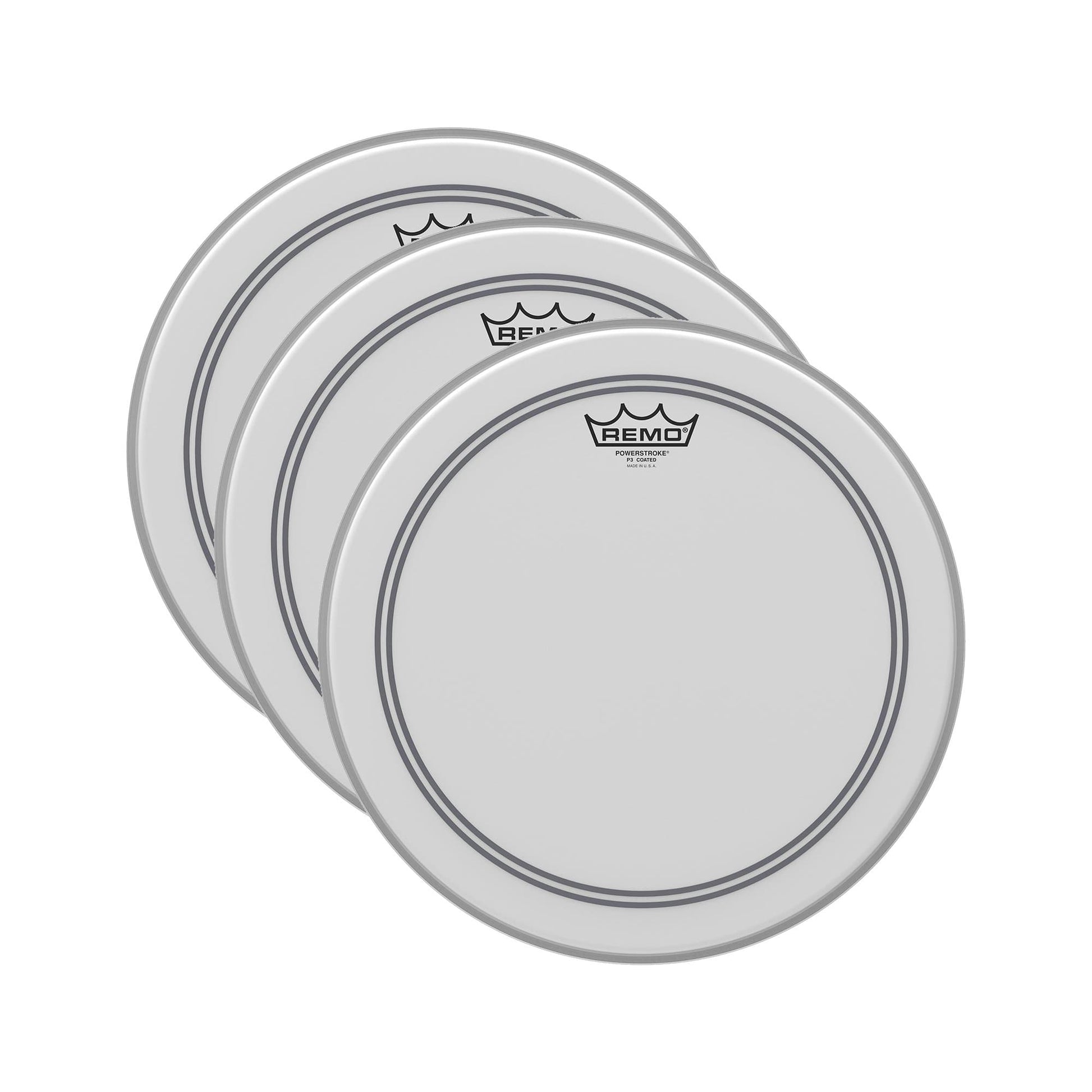 Remo 14" Powerstroke 3 Coated Drumhead (3 Pack Bundle) Drums and Percussion / Parts and Accessories / Heads