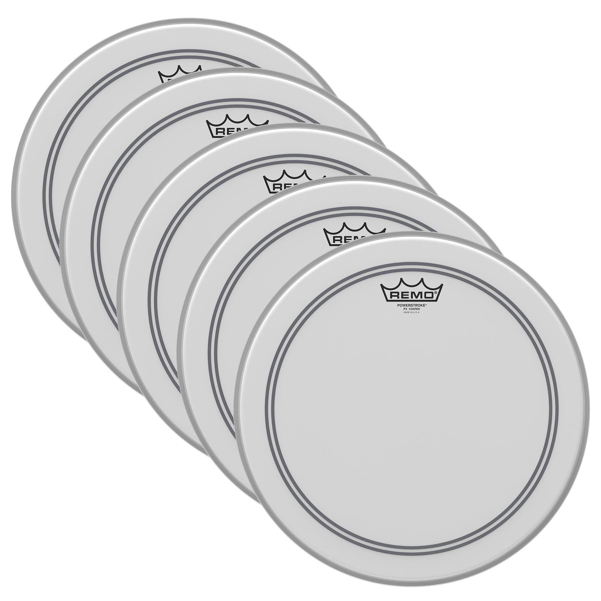 Remo 14" Powerstroke 3 Coated Drumhead (5 Pack Bundle) Drums and Percussion / Parts and Accessories / Heads