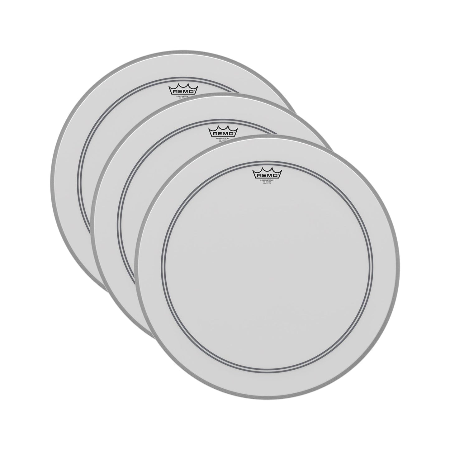 Remo 14" Powerstroke P3 Coated Drumhead (3 Pack Bundle) Drums and Percussion / Parts and Accessories / Heads