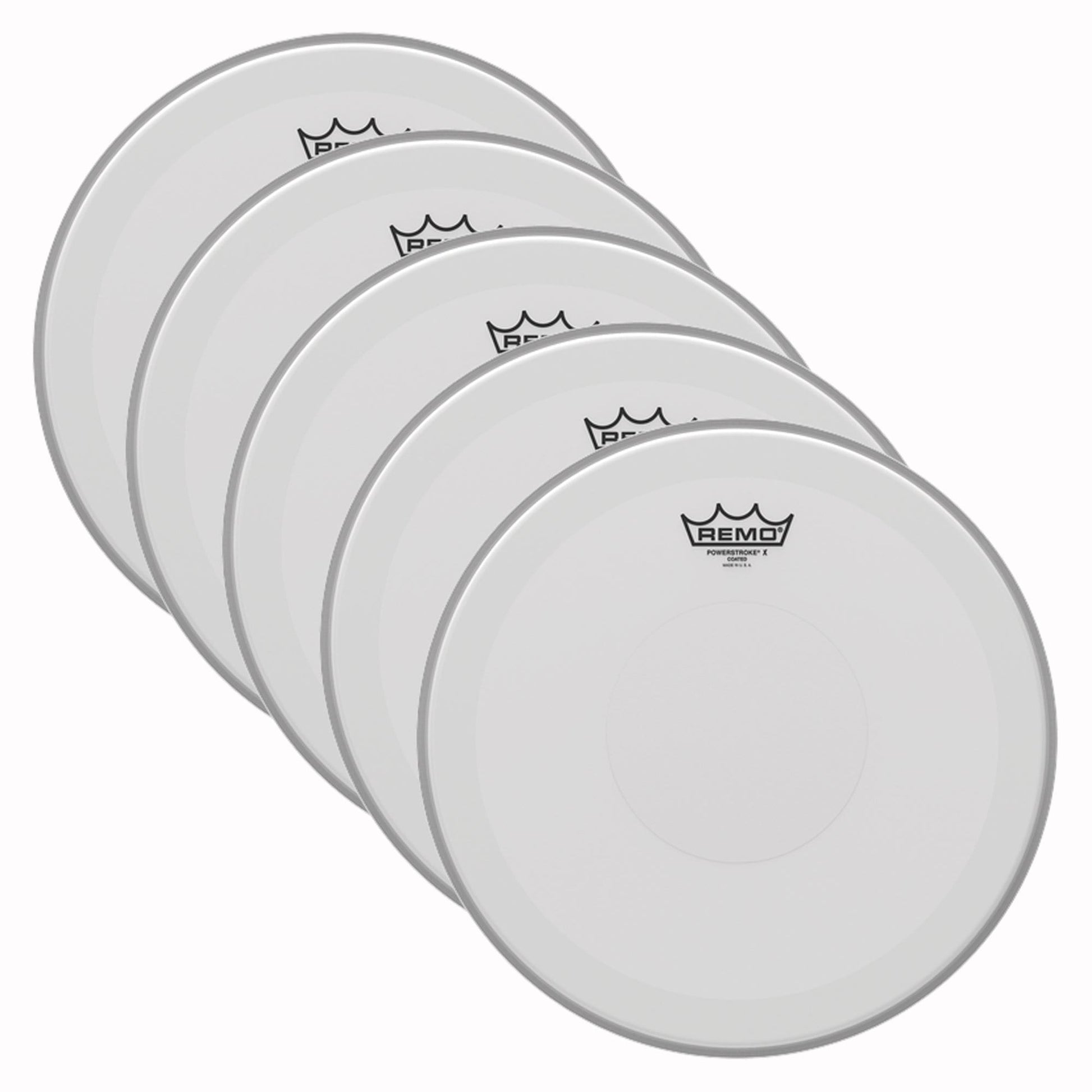 Remo 14" Powerstroke P3 X Coated Drumhead (5 Pack Bundle) Drums and Percussion / Parts and Accessories / Heads