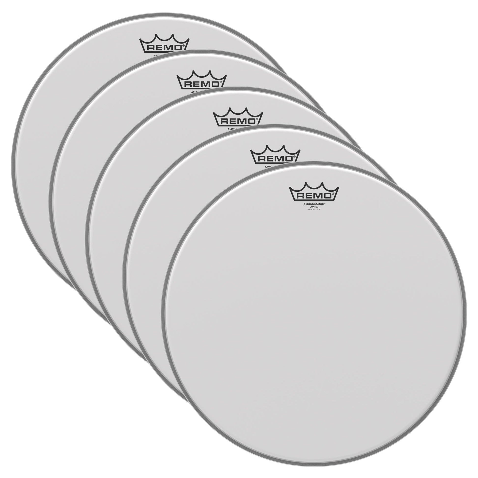 Remo 15" Ambassador Coated Drumhead (5 Pack Bundle) Drums and Percussion / Parts and Accessories / Heads