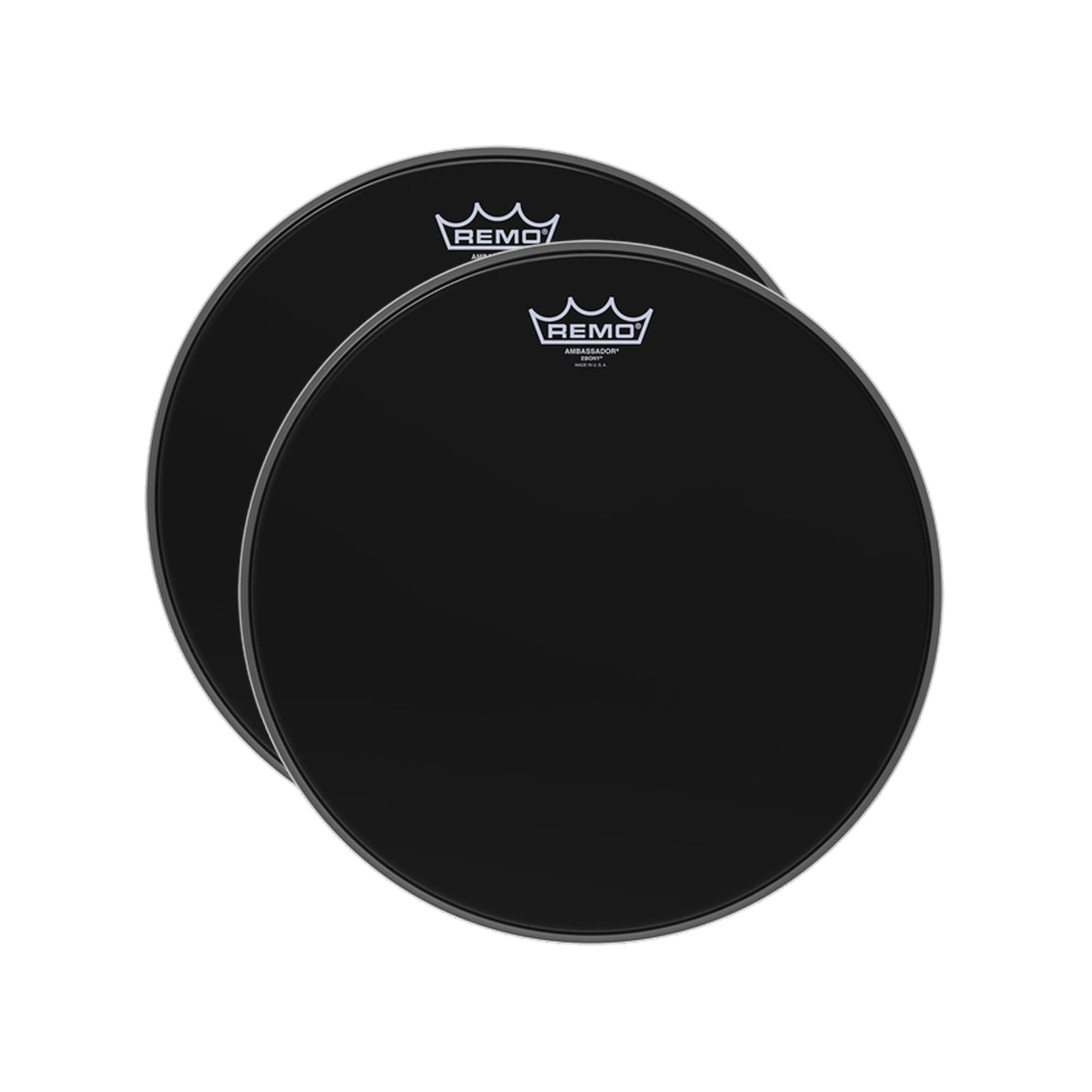 Remo 15" Ambassador Ebony Drumhead (2 Pack Bundle) Drums and Percussion / Parts and Accessories / Heads