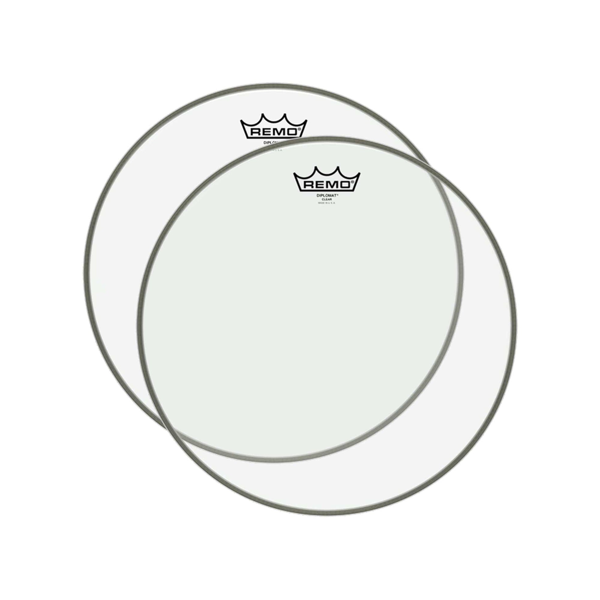 Remo 15" Diplomat Clear Drumhead (2 Pack Bundle) Drums and Percussion / Parts and Accessories / Heads