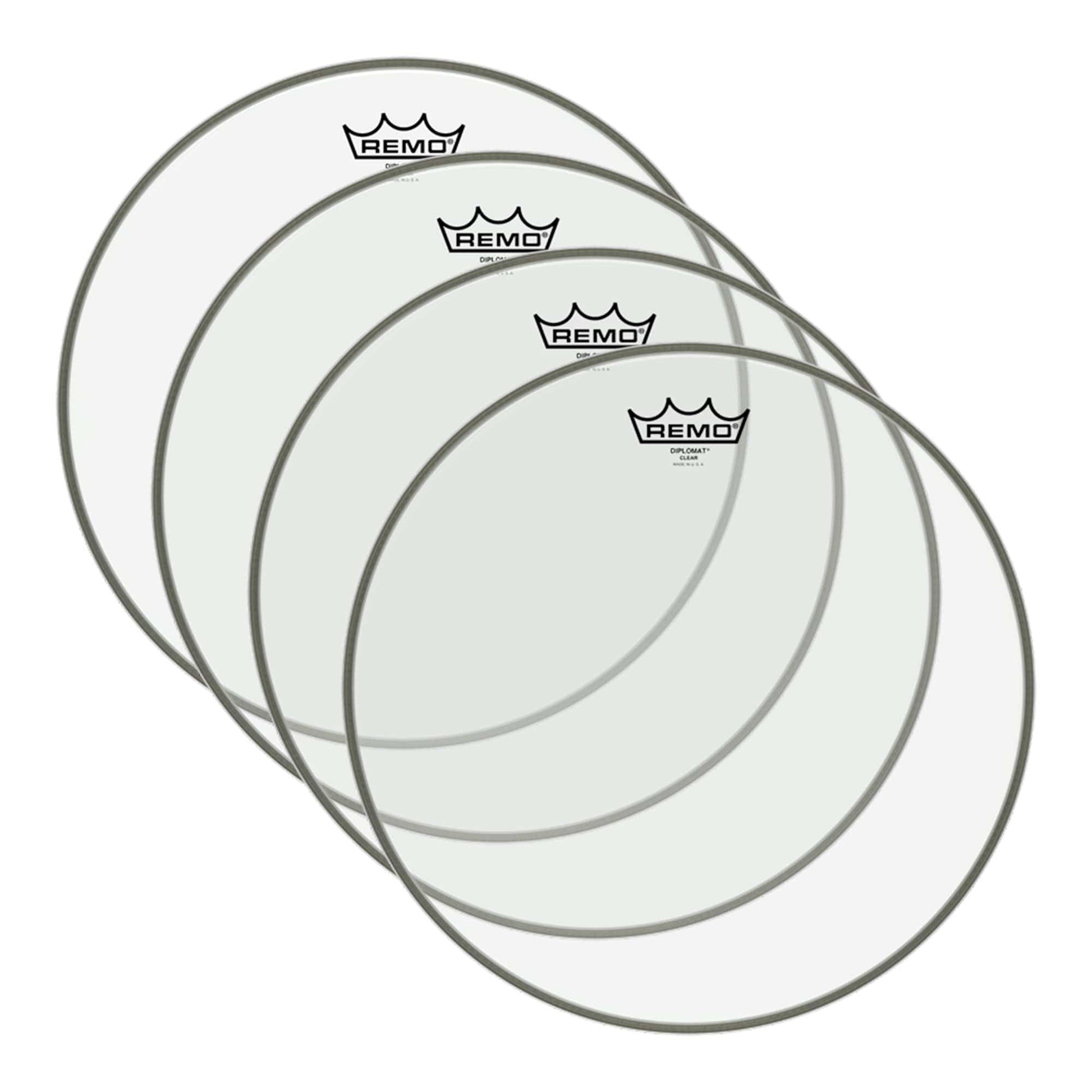 Remo 15" Diplomat Clear Drumhead (4 Pack Bundle) Drums and Percussion / Parts and Accessories / Heads