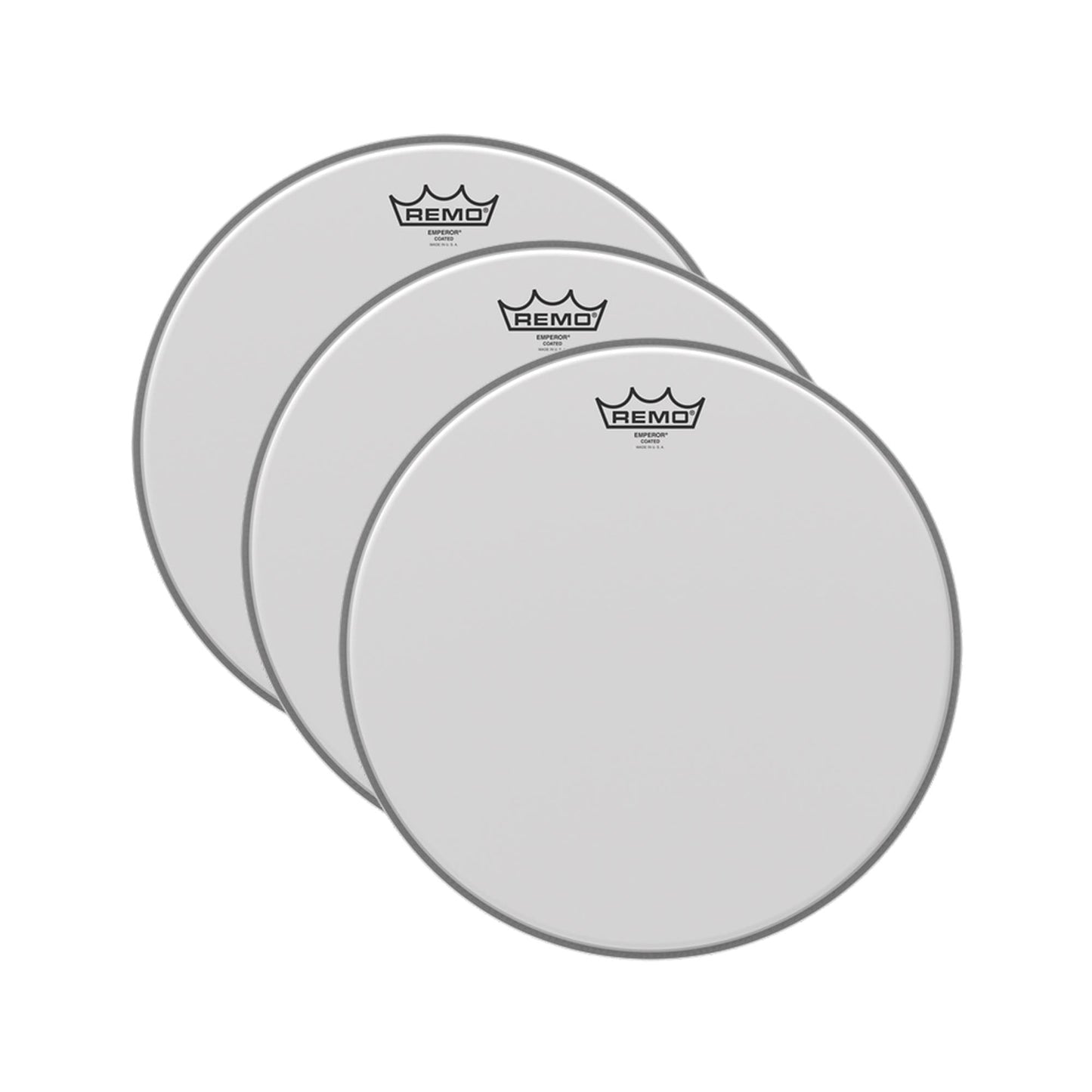 Remo 15" Emperor Coated Drumhead (3 Pack Bundle) Drums and Percussion / Parts and Accessories / Heads