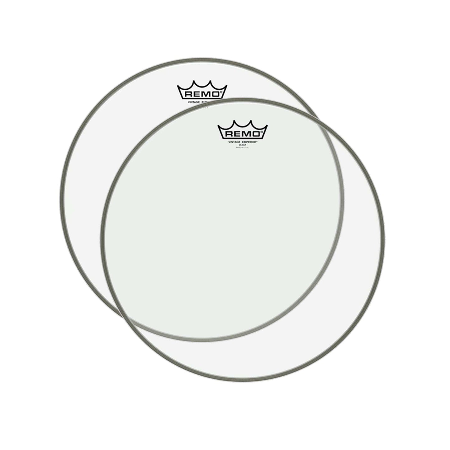 Remo 15" Emperor Vintage Clear Drumhead (2 Pack Bundle) Drums and Percussion / Parts and Accessories / Heads