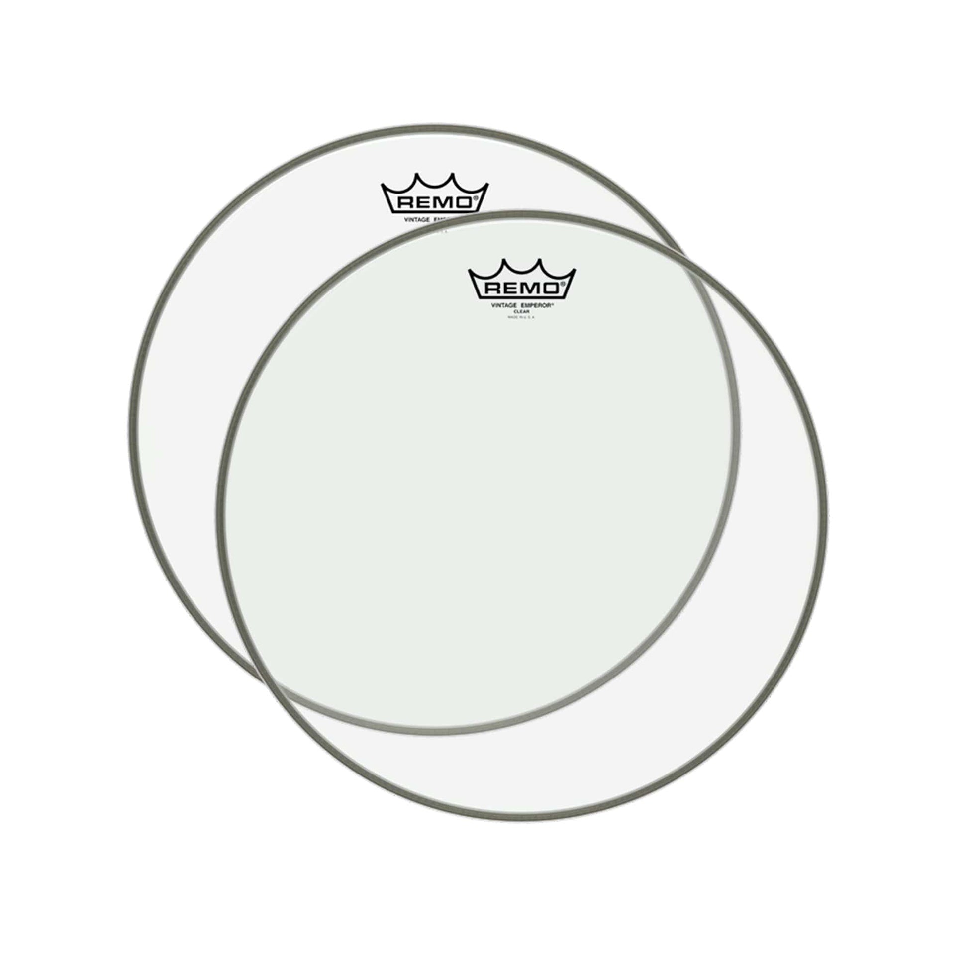 Remo 15" Emperor Vintage Clear Drumhead (2 Pack Bundle) Drums and Percussion / Parts and Accessories / Heads