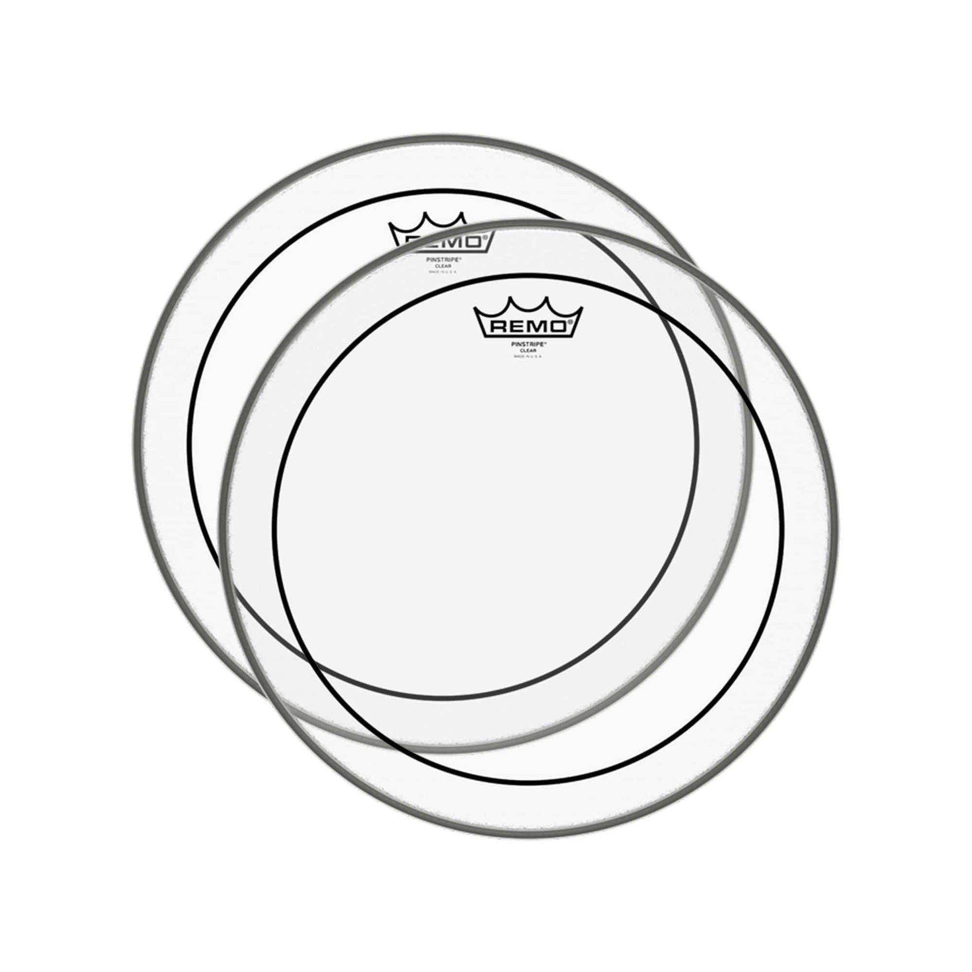 Remo 15" Pinstripe Clear Drumhead (2 Pack Bundle) Drums and Percussion / Parts and Accessories / Heads