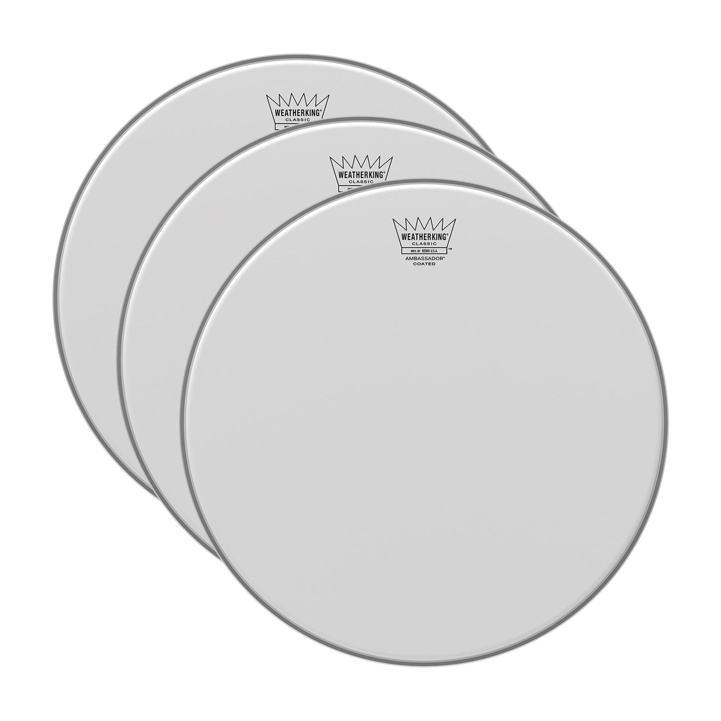Remo 16" Ambassador Classic Coated Drumhead (3 Pack Bundle) Drums and Percussion / Parts and Accessories / Heads