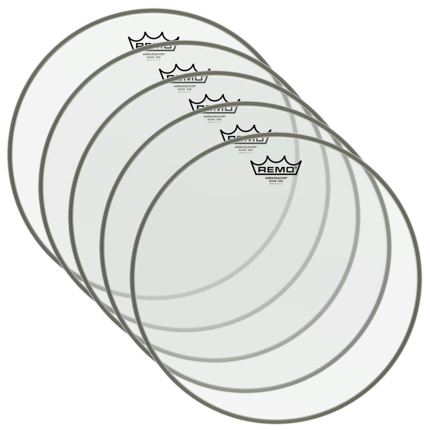 Remo 16" Ambassador Hazy Snare Side Drumhead (5 Pack Bundle) Drums and Percussion / Parts and Accessories / Heads