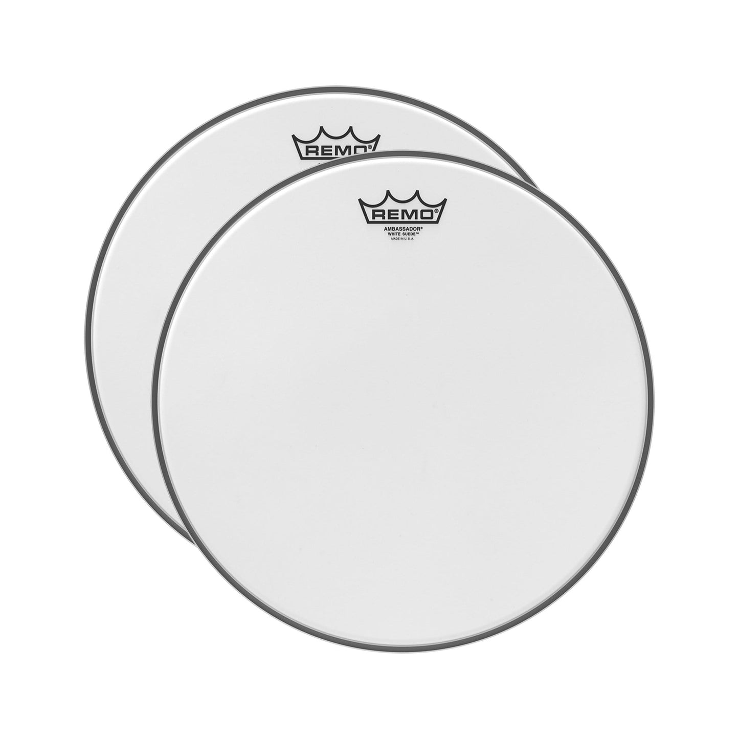 Remo 16" Ambassador White Suede Drumhead (2 Pack Bundle) Drums and Percussion / Parts and Accessories / Heads