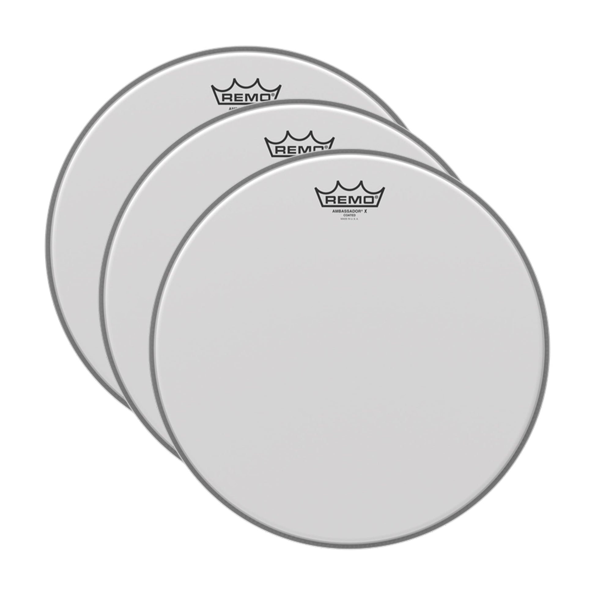 Remo 16" Ambassador X Coated Drumhead (3 Pack Bundle) Drums and Percussion / Parts and Accessories / Heads