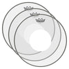 Remo 16" Controlled Sound Clear Drumhead w/Top White Dot (3 Pack Bundle) Drums and Percussion / Parts and Accessories / Heads