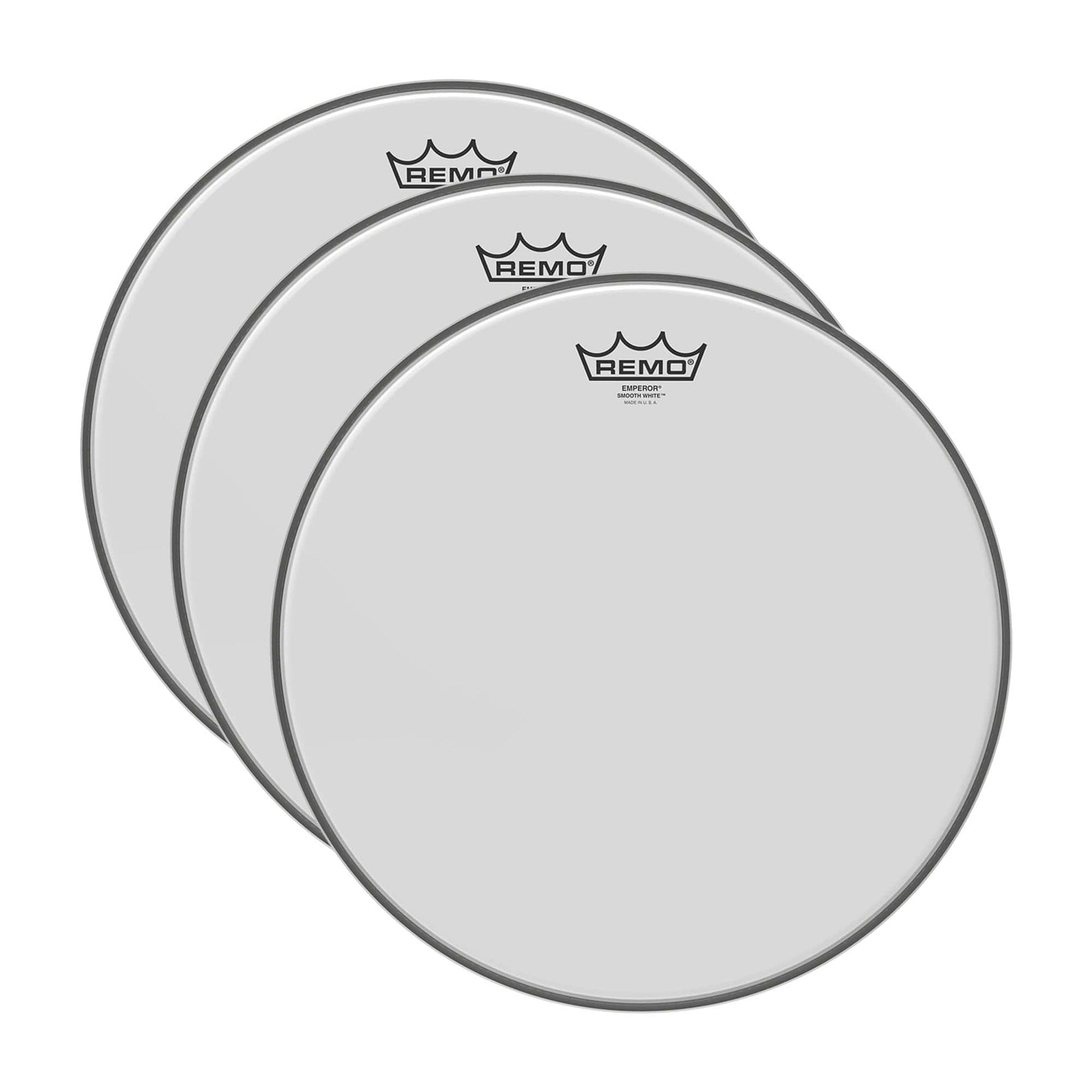 Remo 16" Emperor Smooth White Drumhead (3 Pack Bundle) Drums and Percussion / Parts and Accessories / Heads