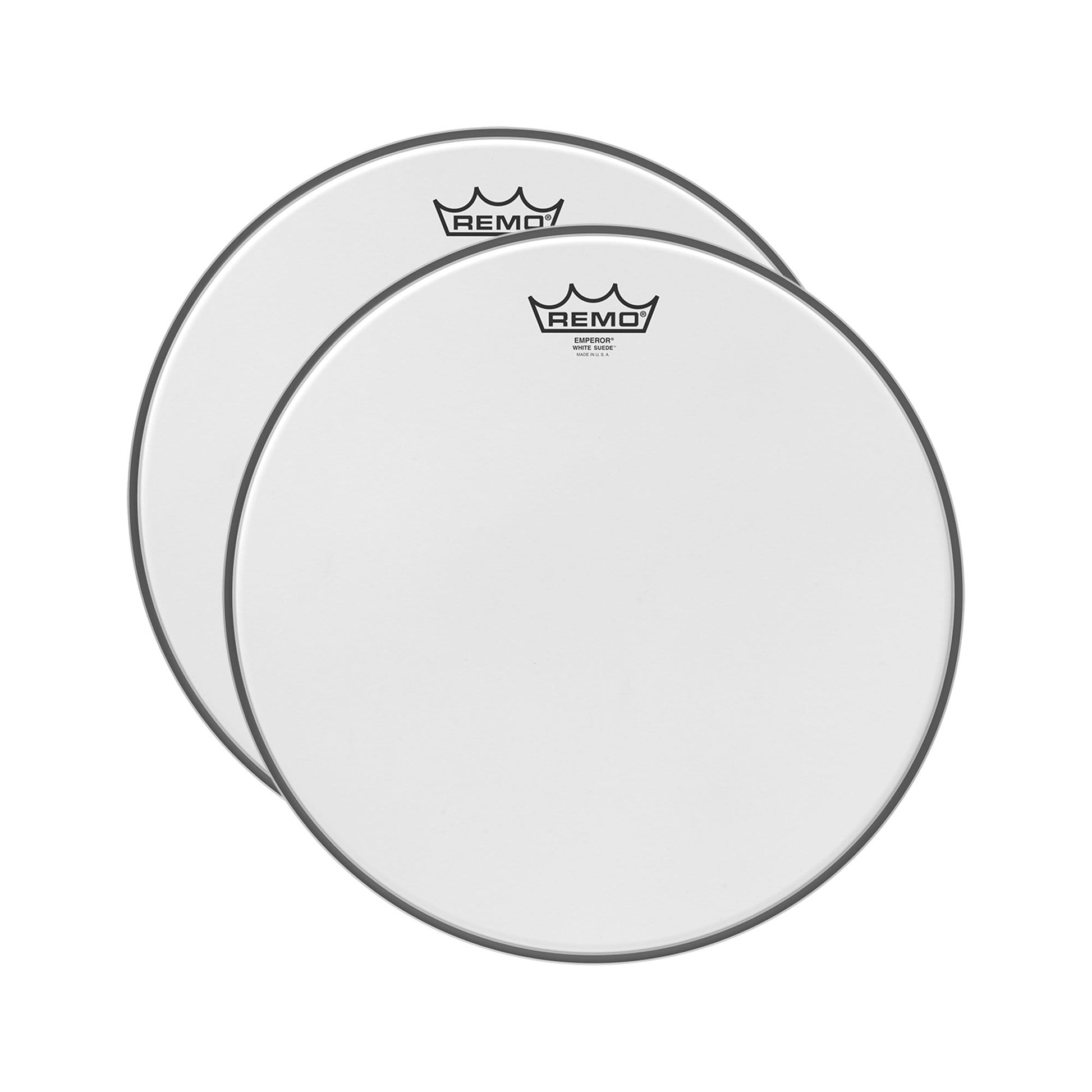 Remo 16" Emperor White Suede Drumhead (2 Pack Bundle) Drums and Percussion / Parts and Accessories / Heads