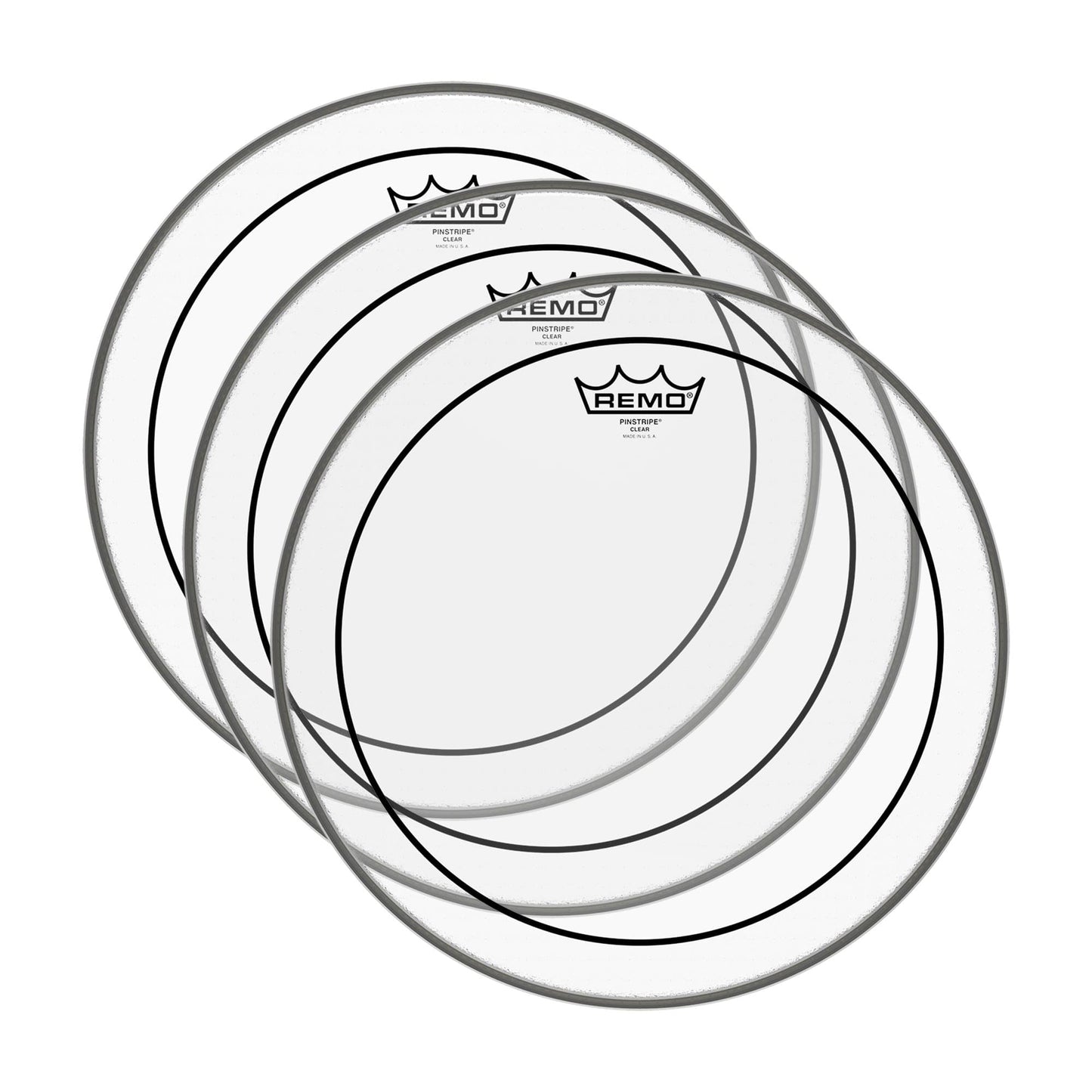 Remo 16" Pinstripe Clear Drumhead (3 Pack Bundle) Drums and Percussion / Parts and Accessories / Heads