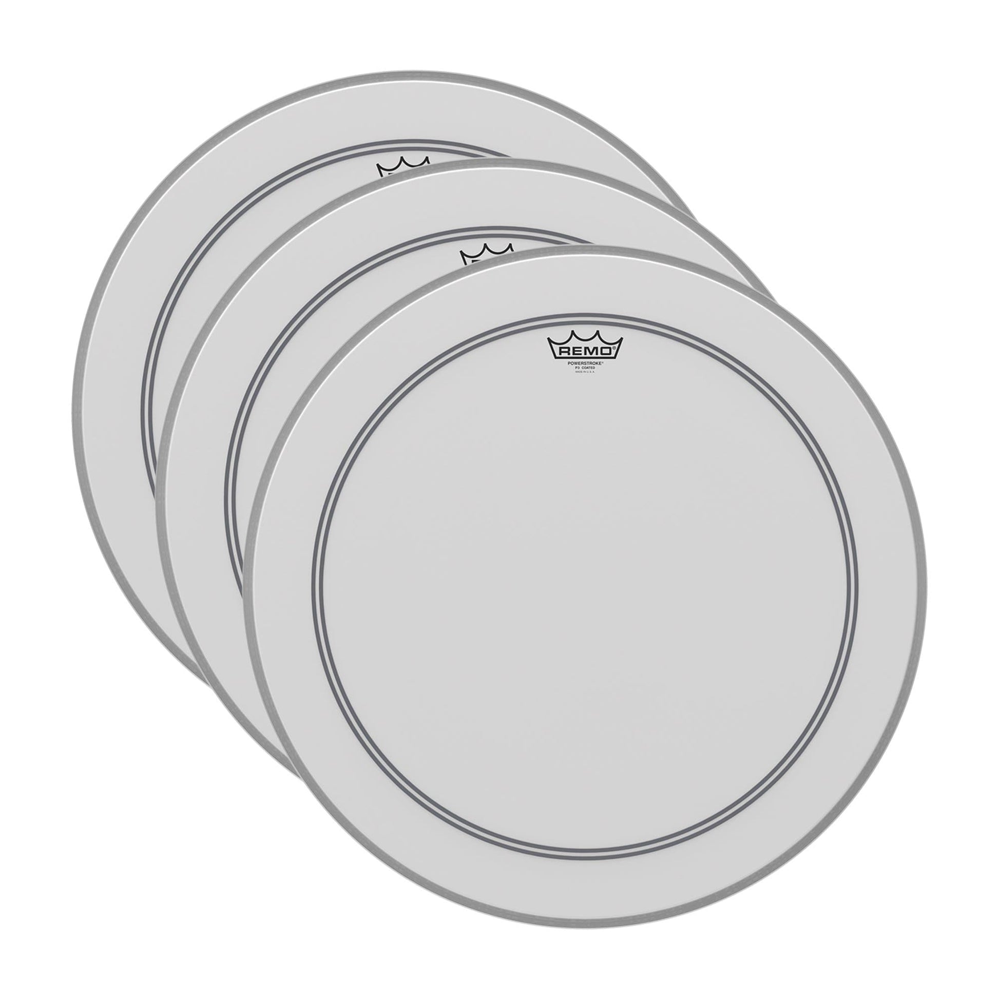 Remo 16" Powerstroke P3 Coated Drumhead (3 Pack Bundle) Drums and Percussion / Parts and Accessories / Heads
