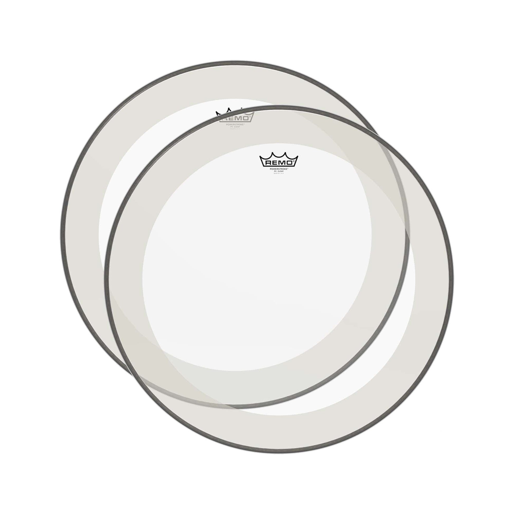 Remo 16" Powerstroke P4 Clear Drumhead (2 Pack Bundle) Drums and Percussion / Parts and Accessories / Heads