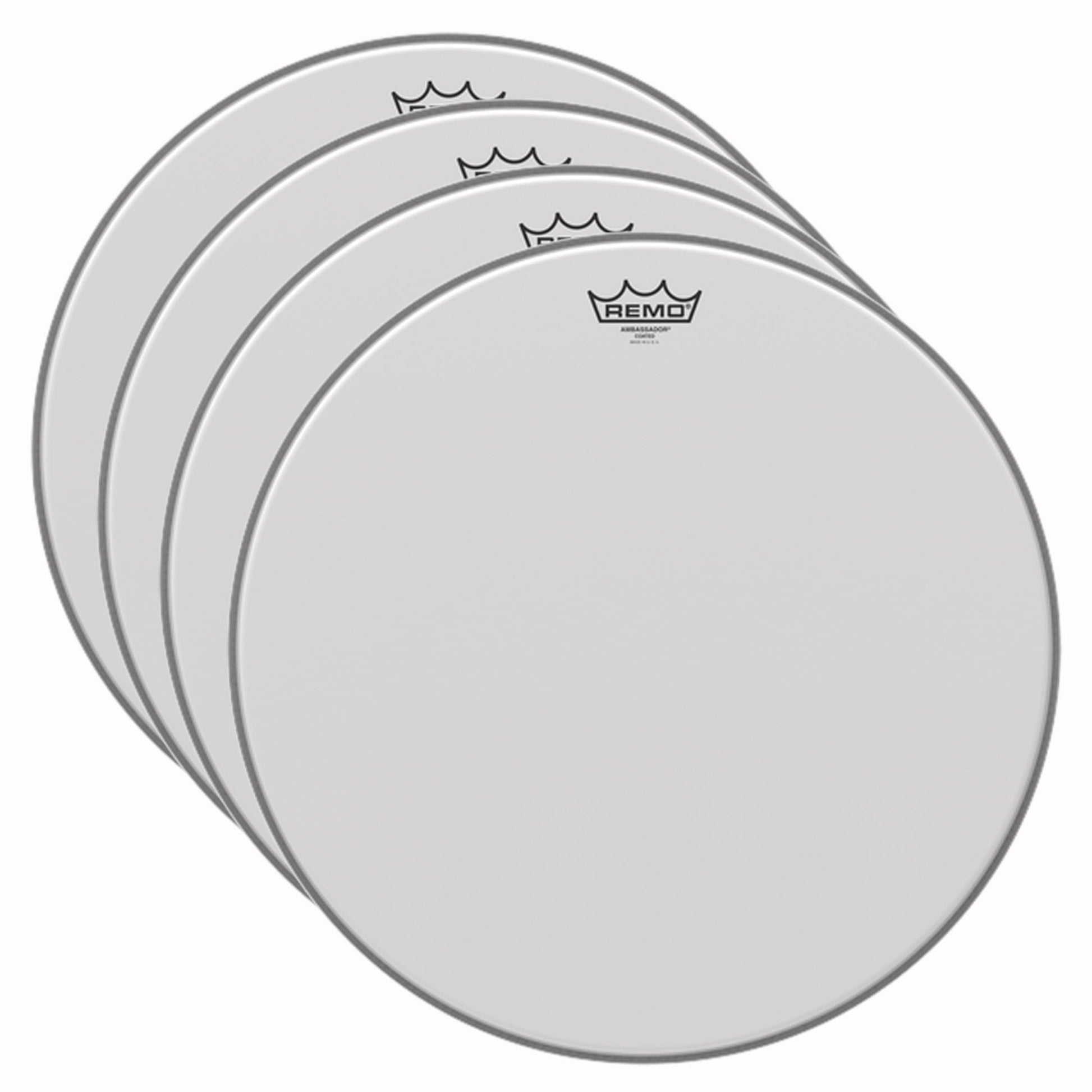 Remo 18" Ambassador Coated Drumhead (4 Pack Bundle) Drums and Percussion / Parts and Accessories / Heads