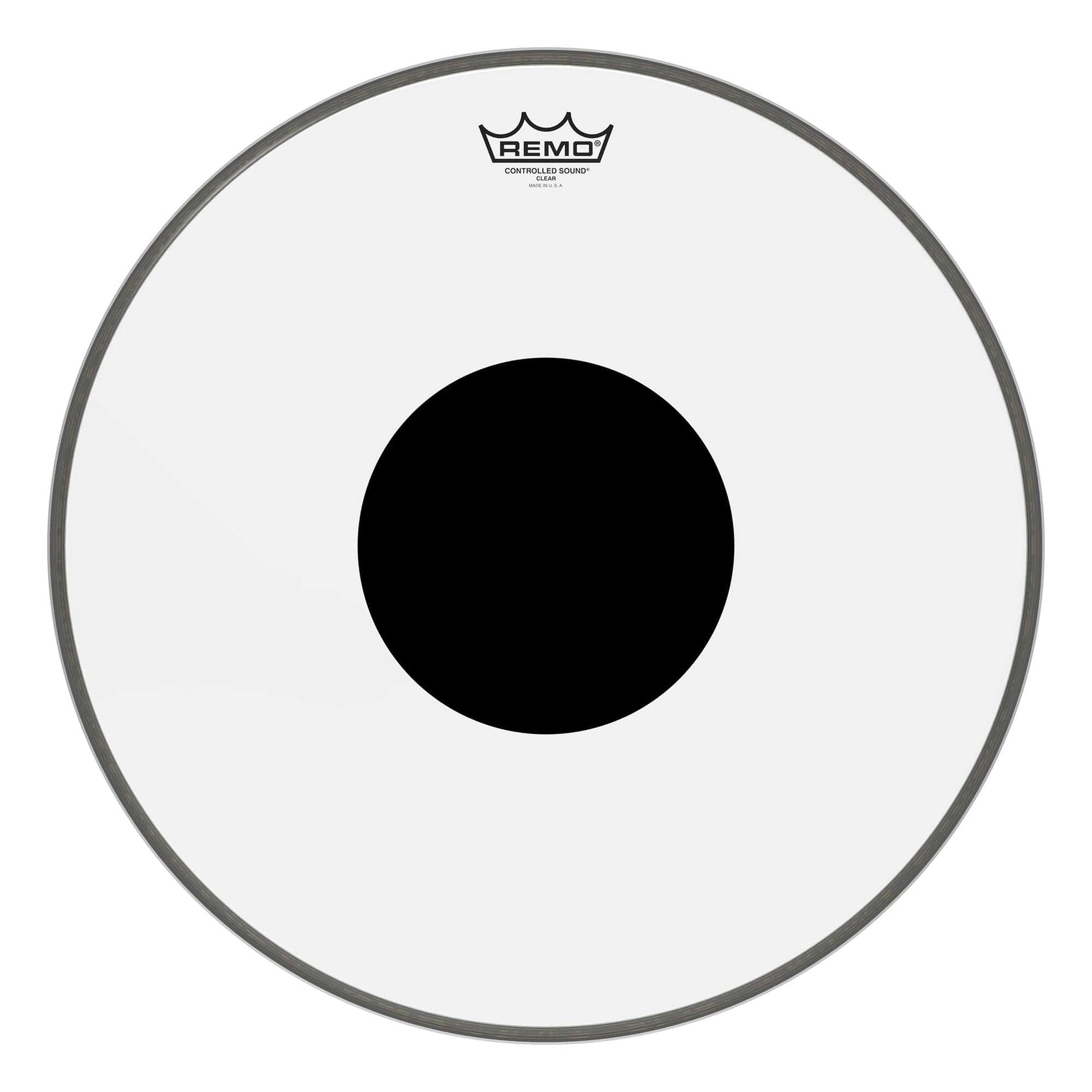 Remo 18" Controlled Sound Clear Bass Drumhead w/Top Black Dot Drums and Percussion / Parts and Accessories / Heads