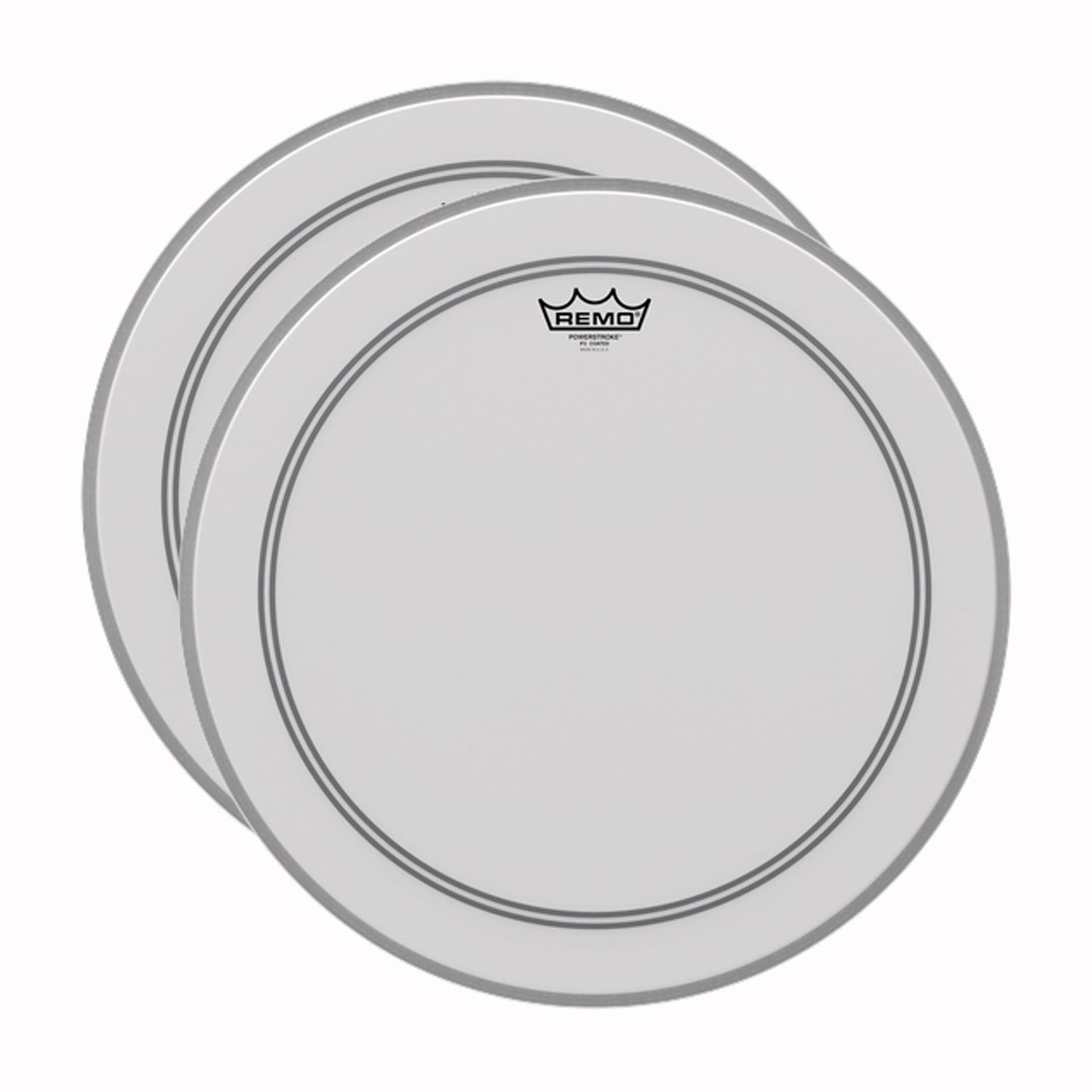 Remo 18" Powerstroke P3 Coated Bass Drumhead (2 Pack Bundle) Drums and Percussion / Parts and Accessories / Heads