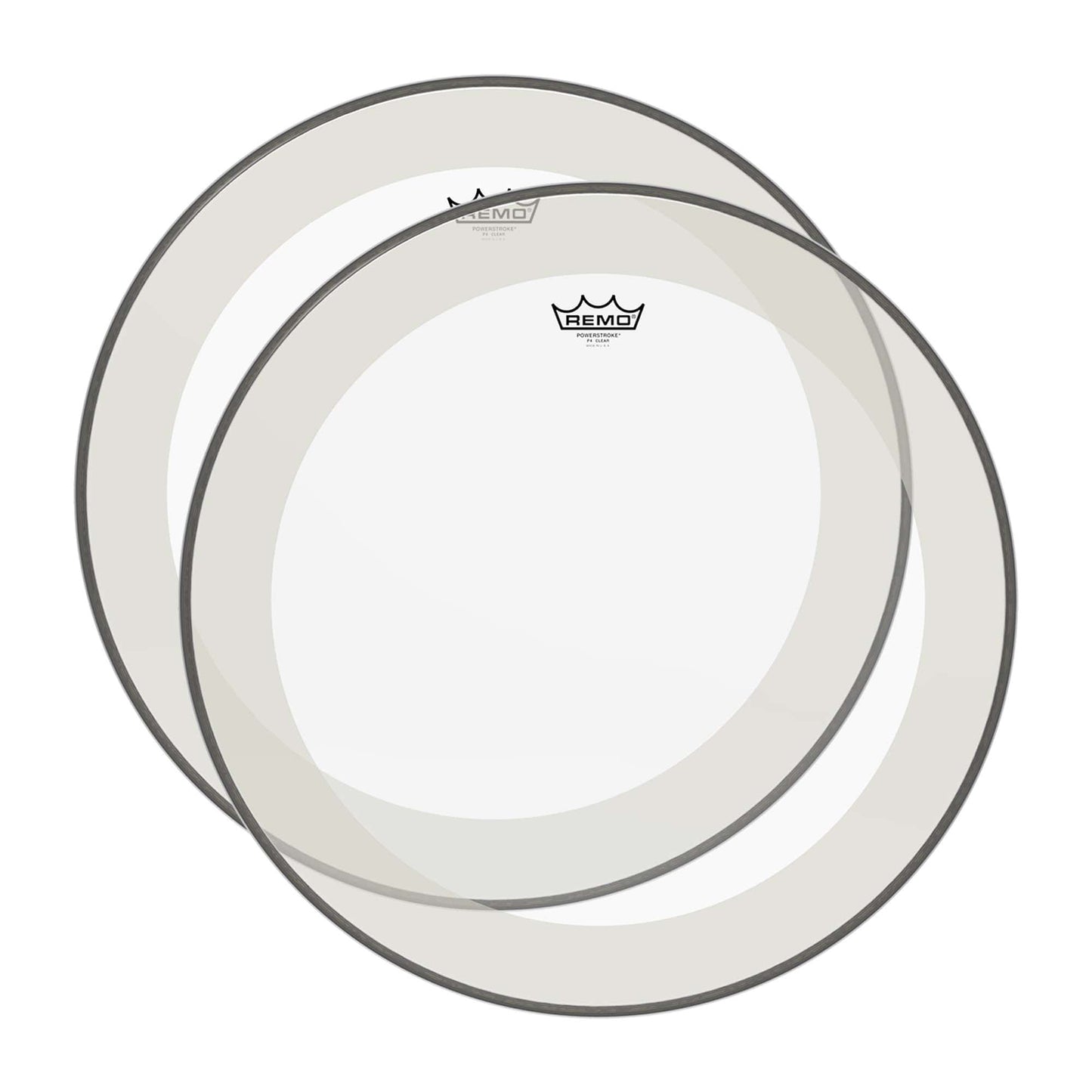 Remo 18" Powerstroke P4 Clear Bass Drumhead (2 Pack Bundle) Drums and Percussion / Parts and Accessories / Heads